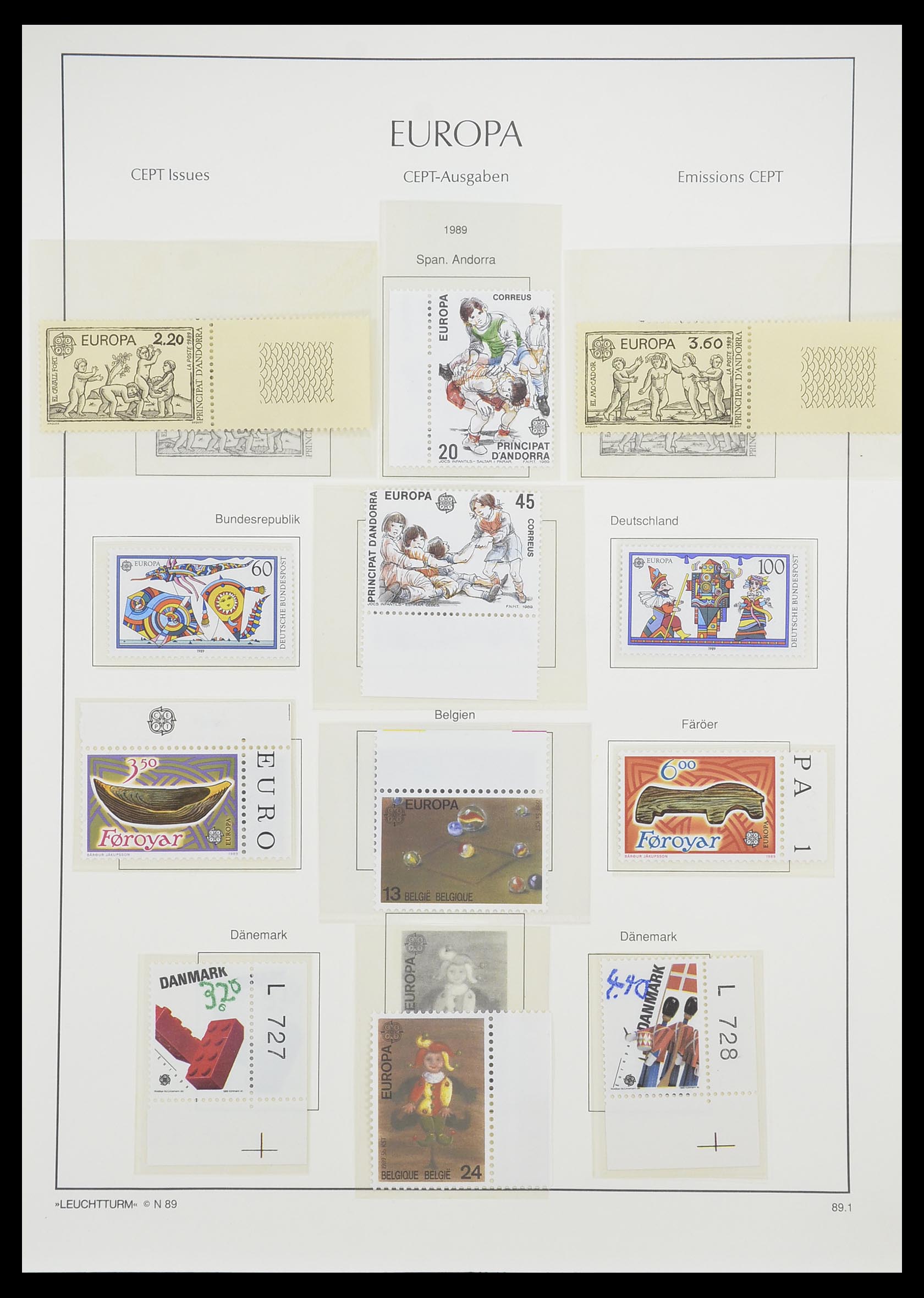 33339 161 - Postzegelverzameling 33339 Europa CEPT 1956-1990.