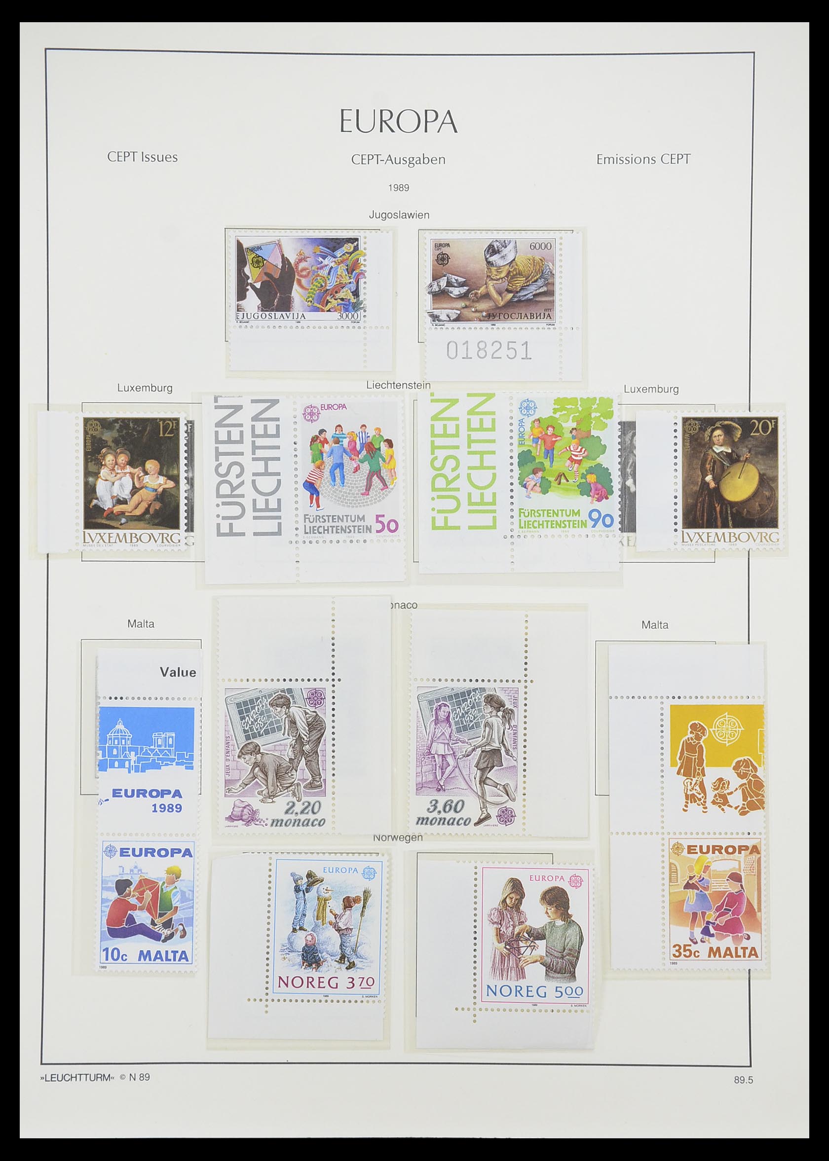 33339 165 - Postzegelverzameling 33339 Europa CEPT 1956-1990.