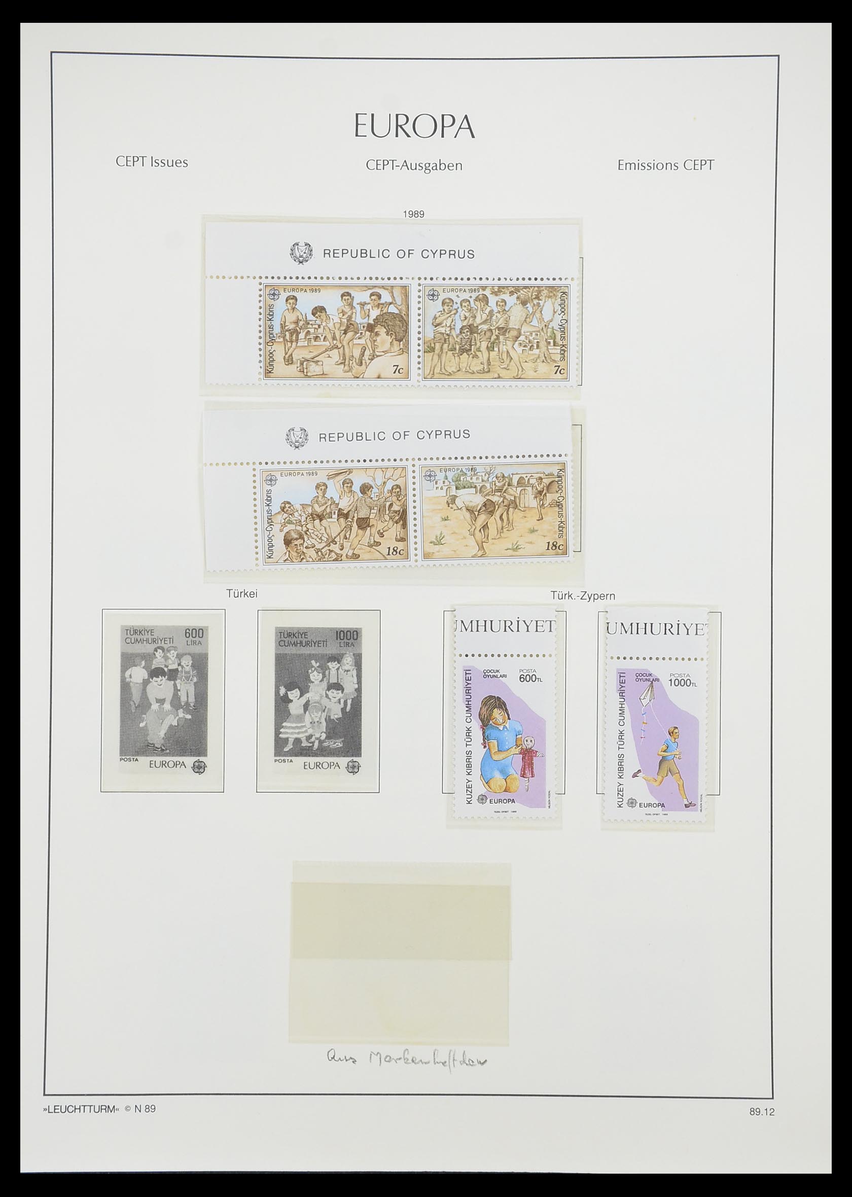 33339 167 - Postzegelverzameling 33339 Europa CEPT 1956-1990.
