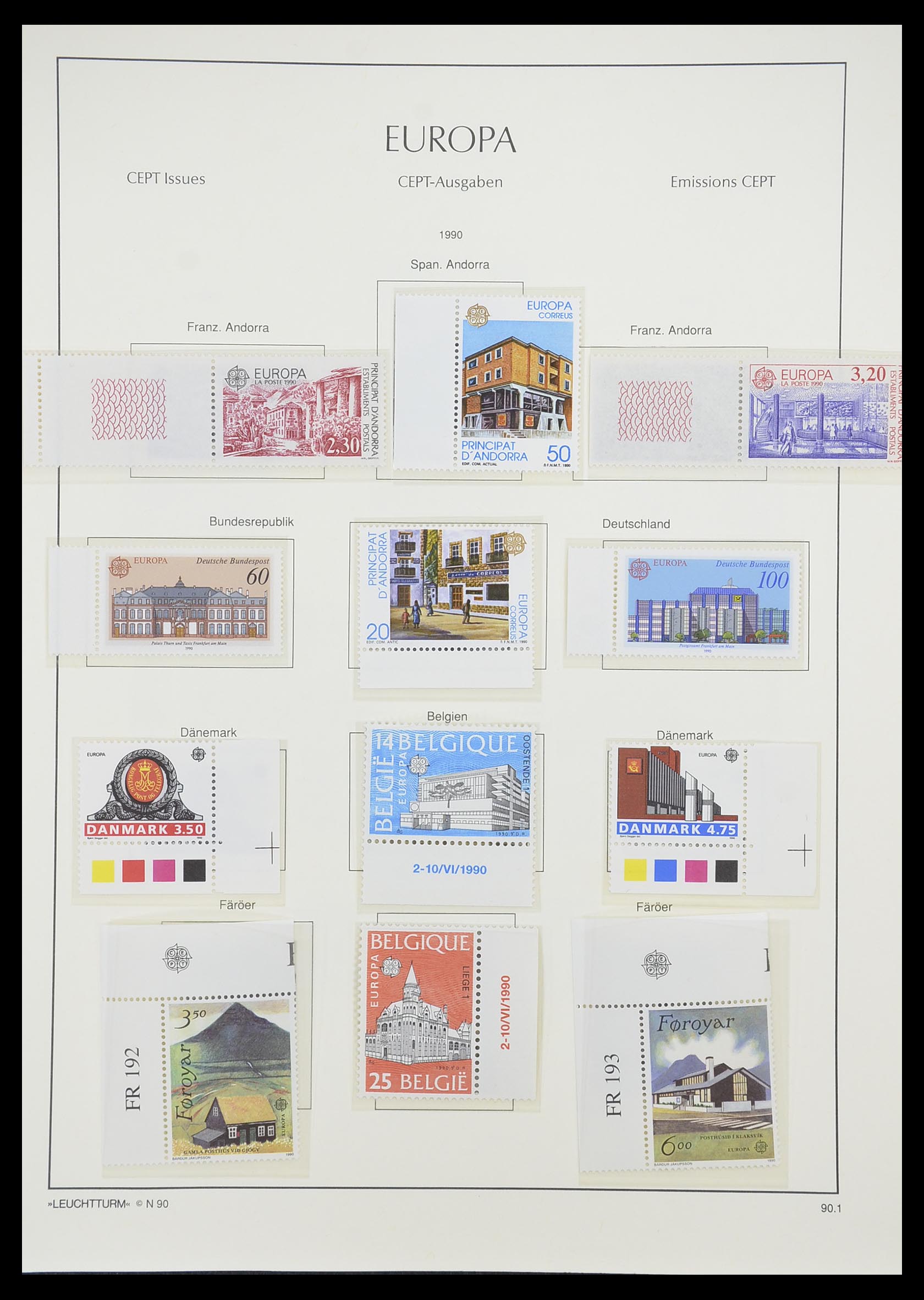 33339 168 - Postzegelverzameling 33339 Europa CEPT 1956-1990.