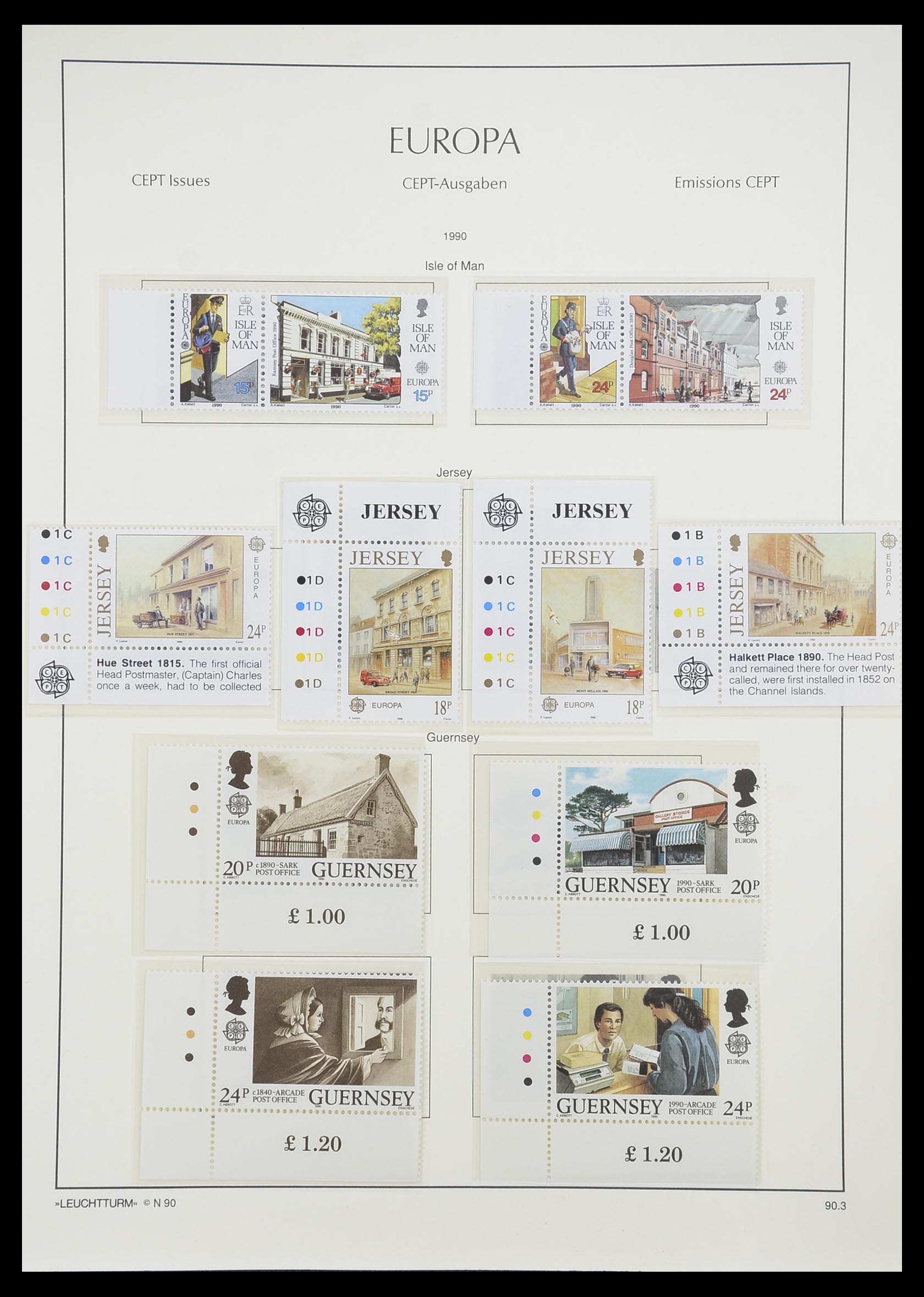 33339 170 - Postzegelverzameling 33339 Europa CEPT 1956-1990.