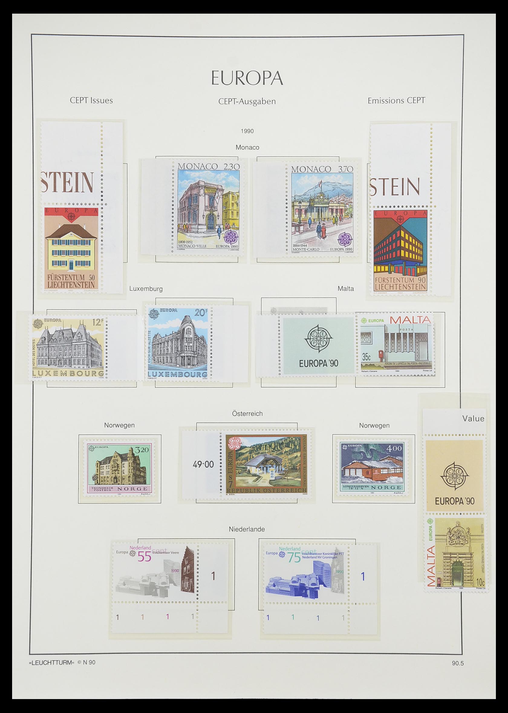 33339 172 - Postzegelverzameling 33339 Europa CEPT 1956-1990.
