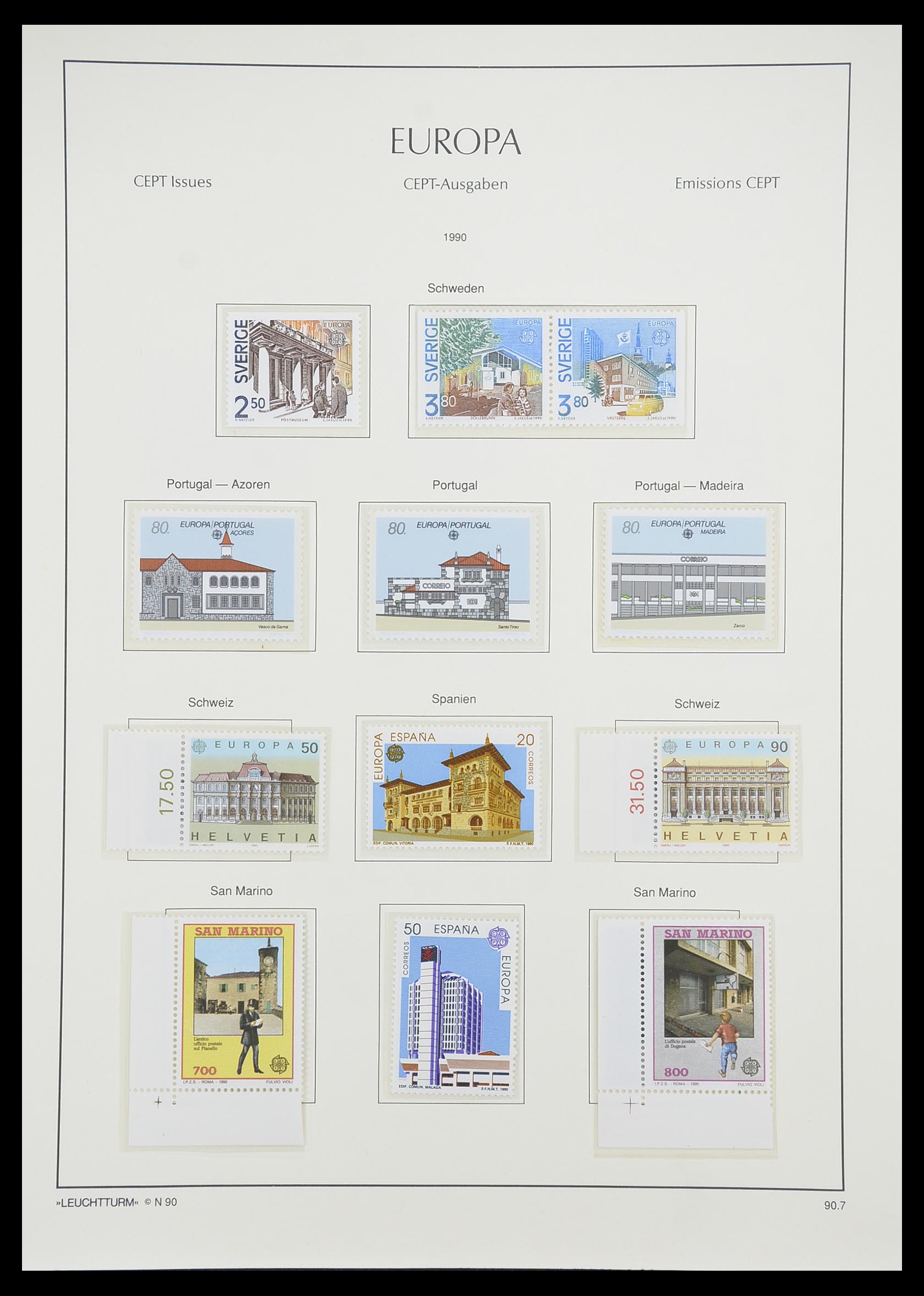 33339 173 - Postzegelverzameling 33339 Europa CEPT 1956-1990.