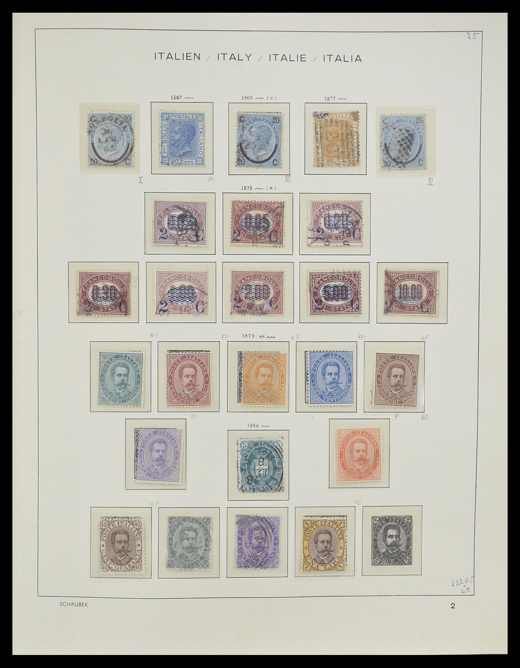 33340 003 - Postzegelverzameling 33340 Italië 1861-1996.