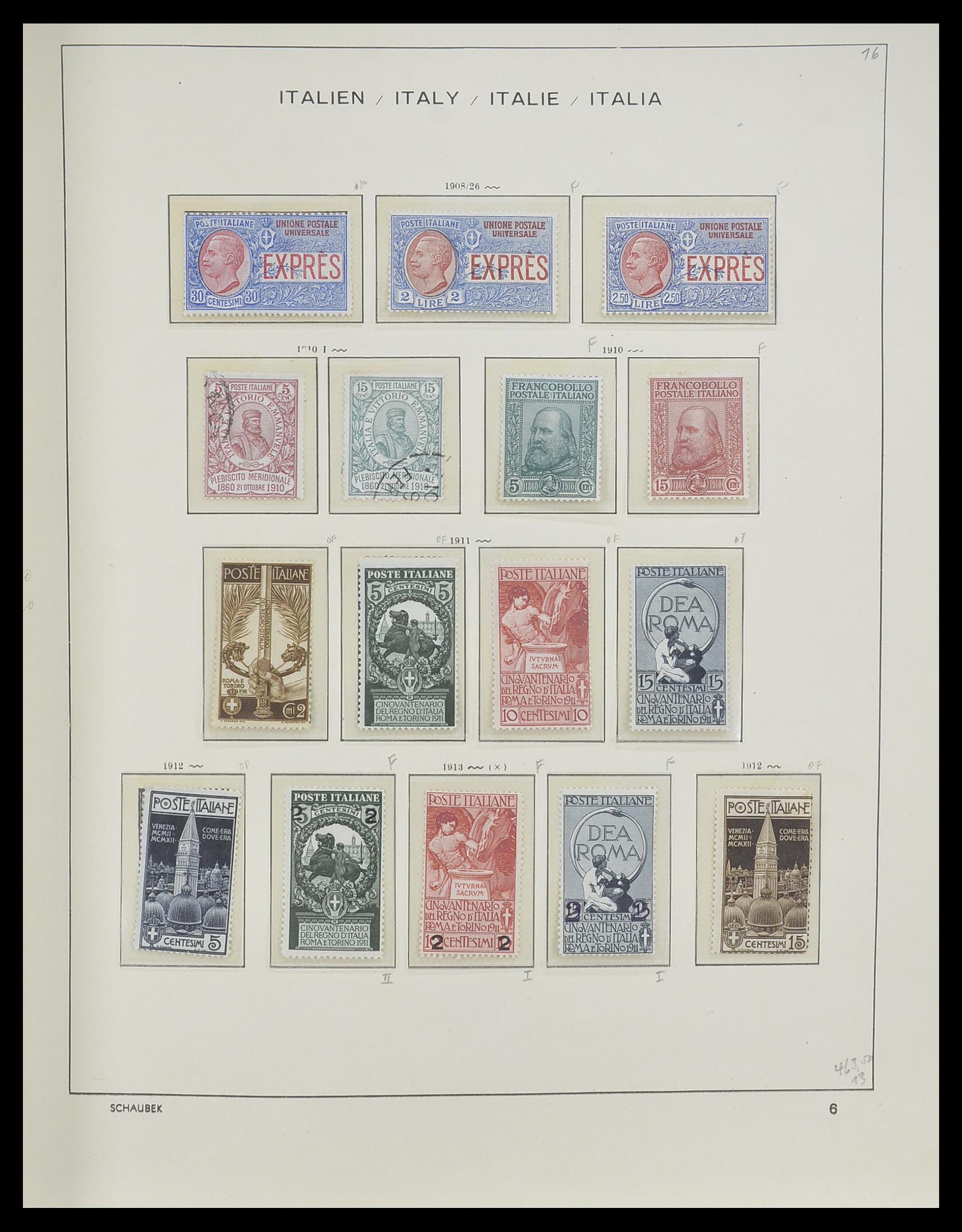 33340 008 - Postzegelverzameling 33340 Italië 1861-1996.
