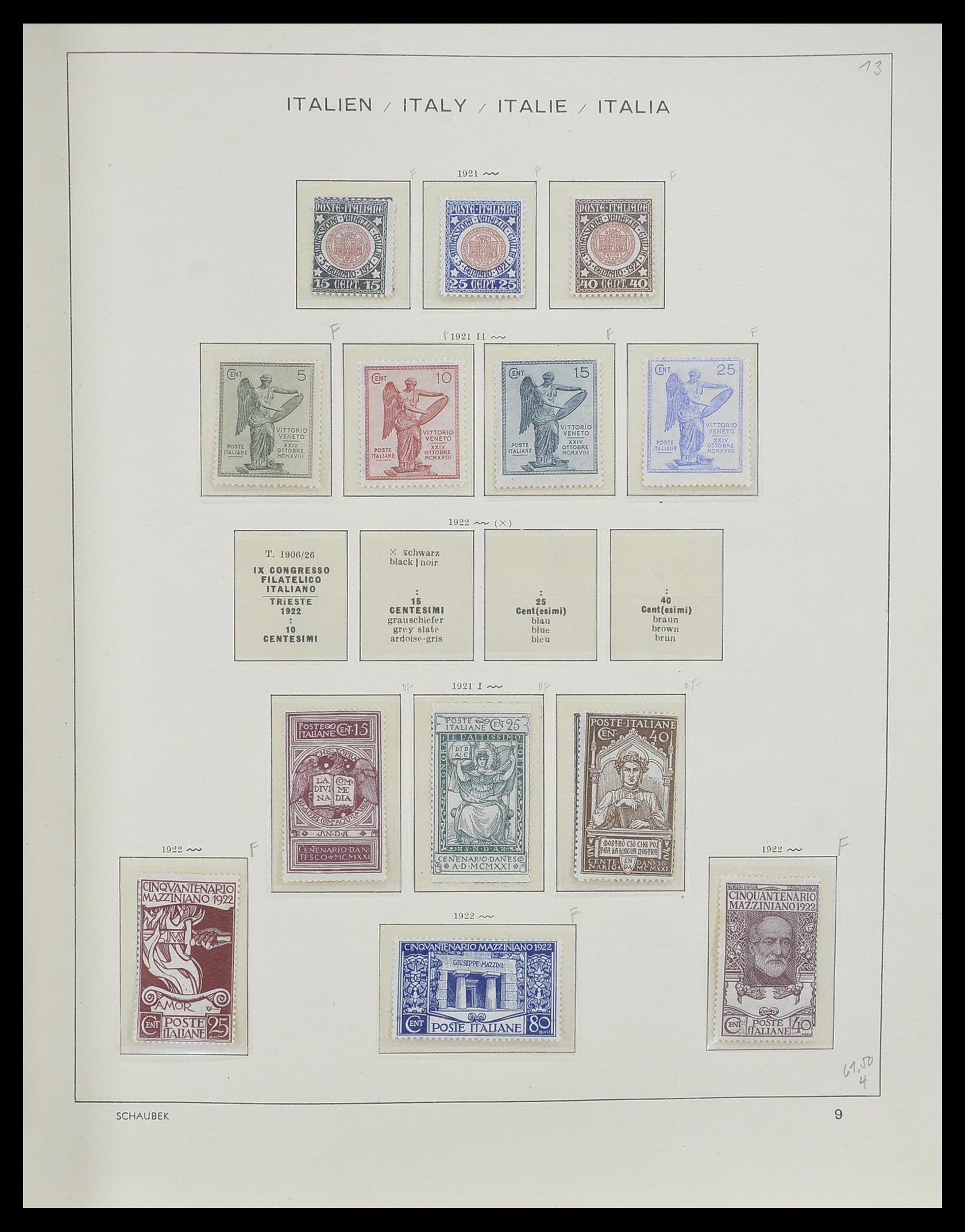 33340 012 - Postzegelverzameling 33340 Italië 1861-1996.