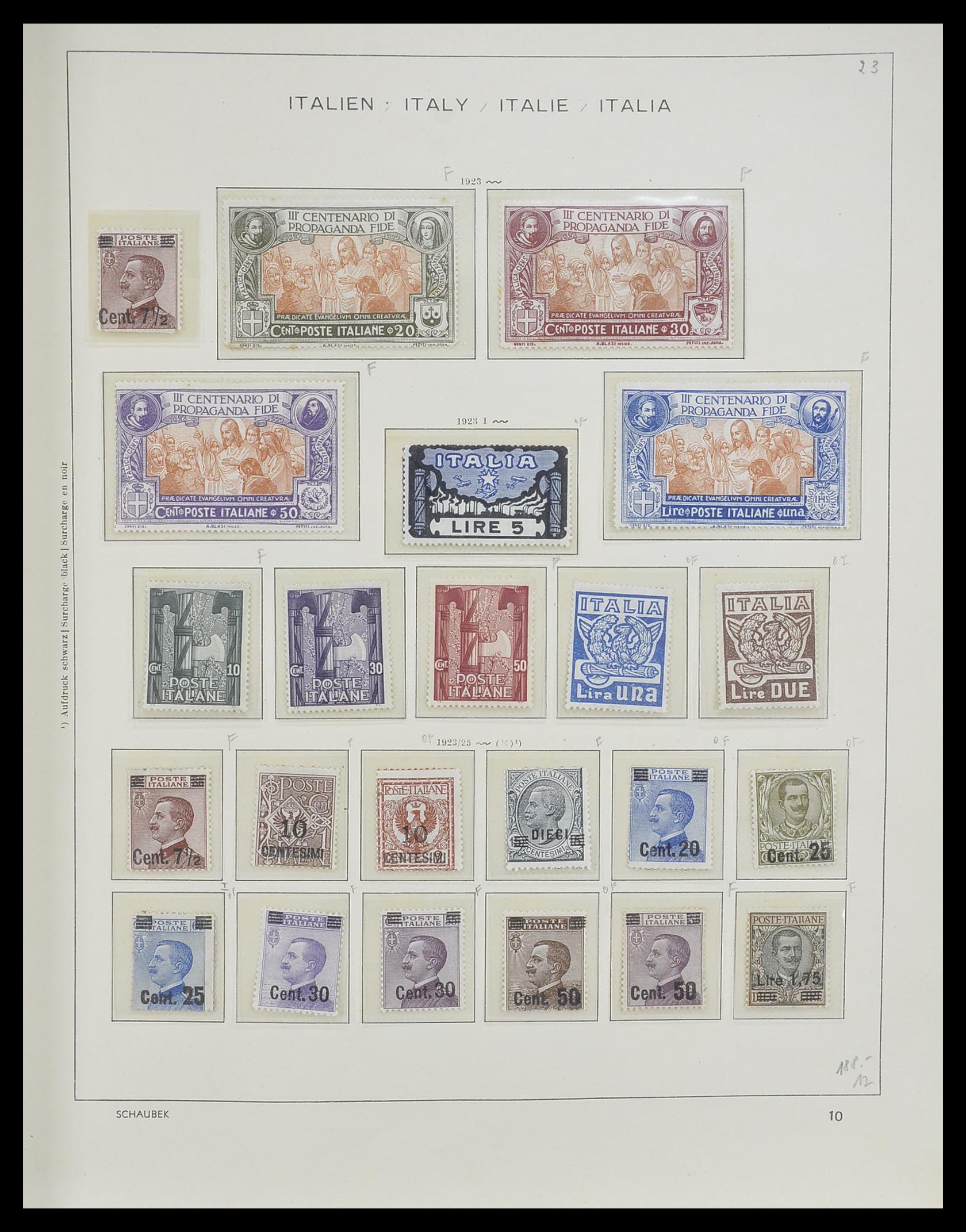 33340 013 - Postzegelverzameling 33340 Italië 1861-1996.