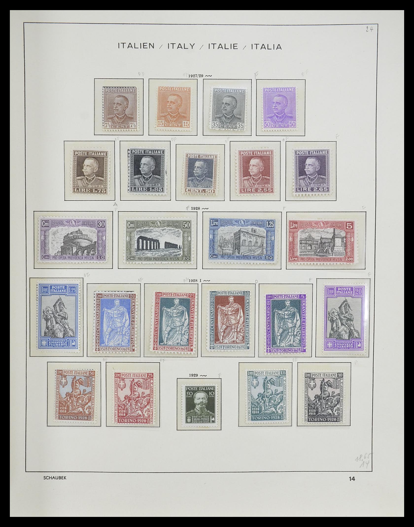 33340 017 - Postzegelverzameling 33340 Italië 1861-1996.