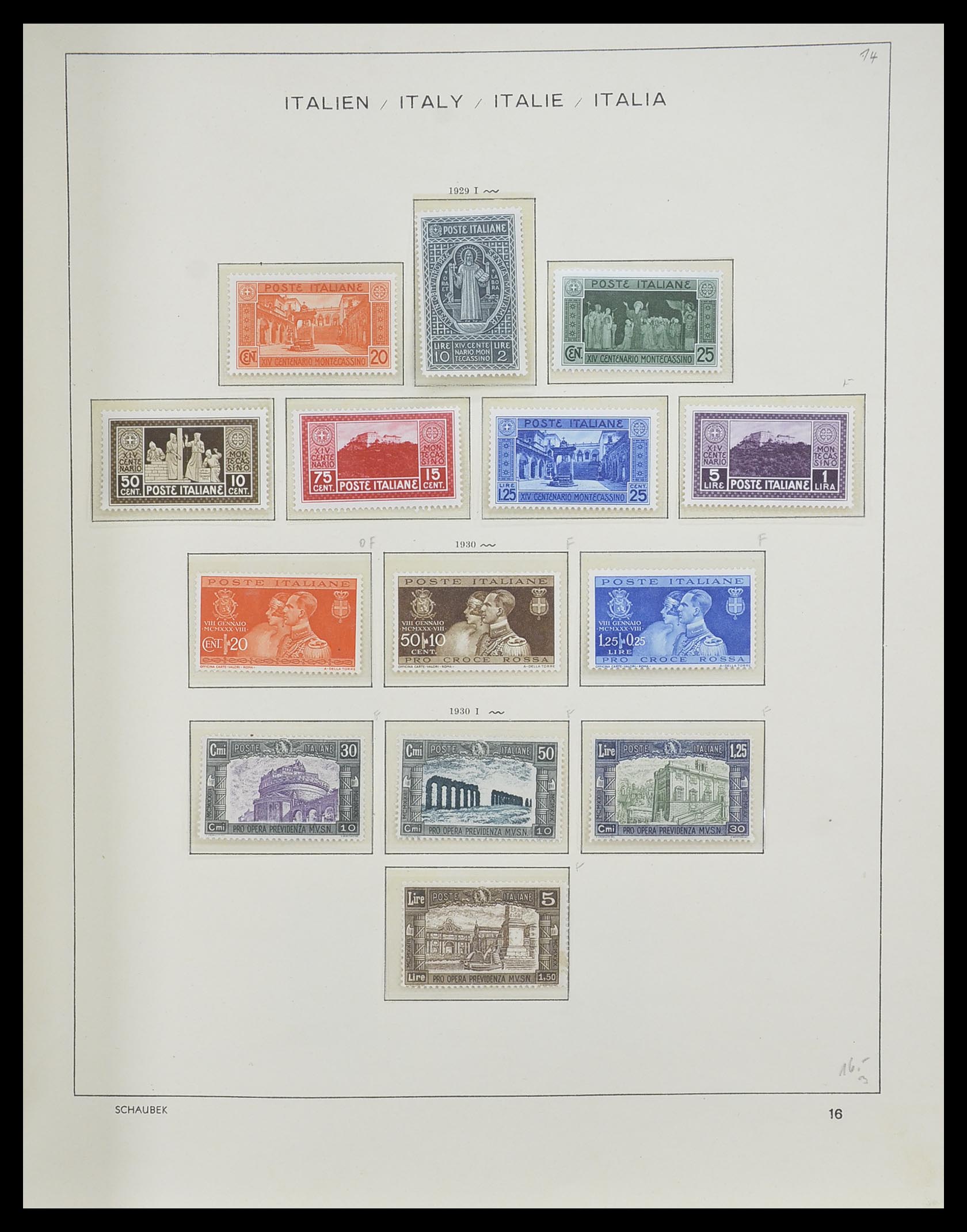 33340 019 - Postzegelverzameling 33340 Italië 1861-1996.