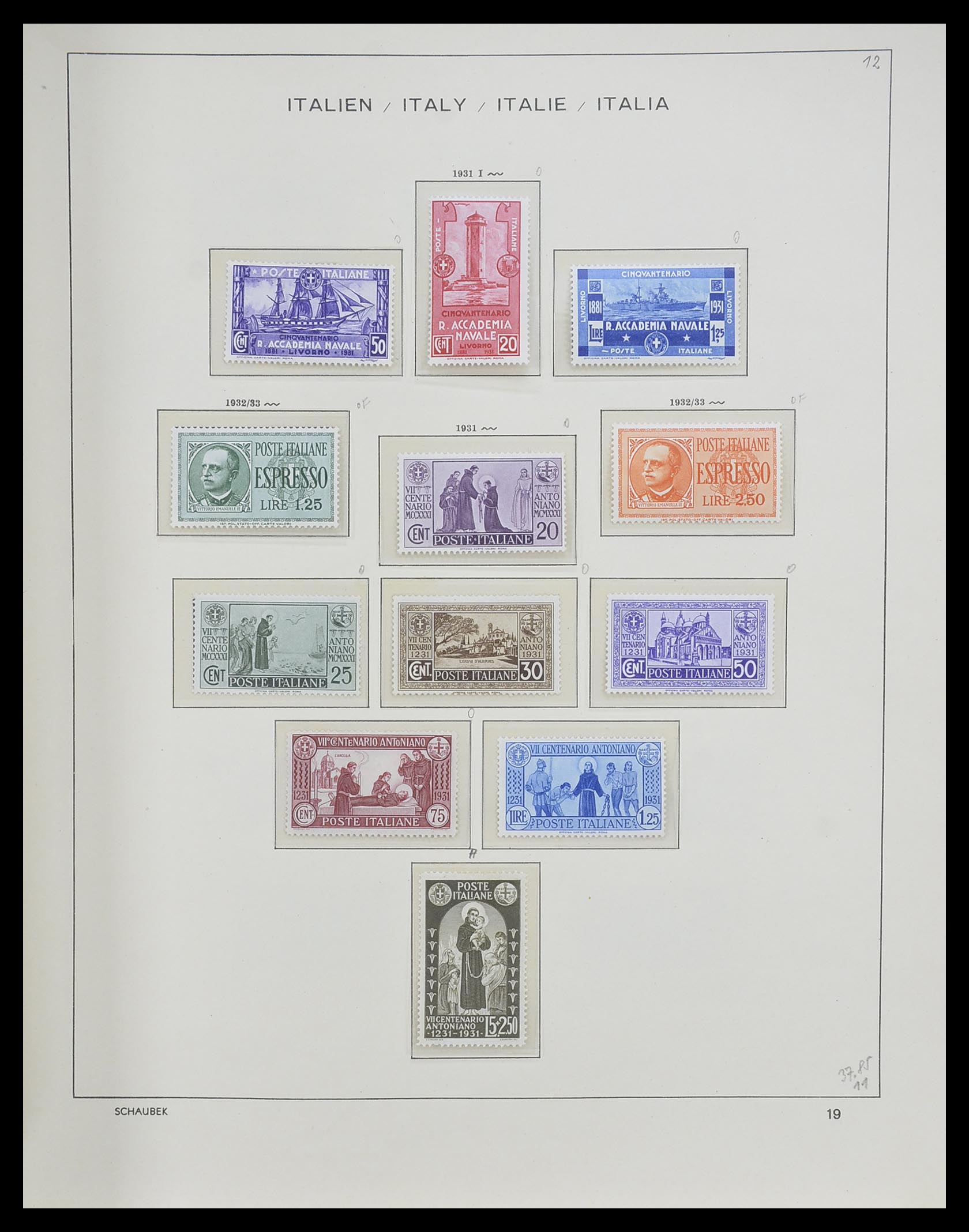 33340 022 - Postzegelverzameling 33340 Italië 1861-1996.