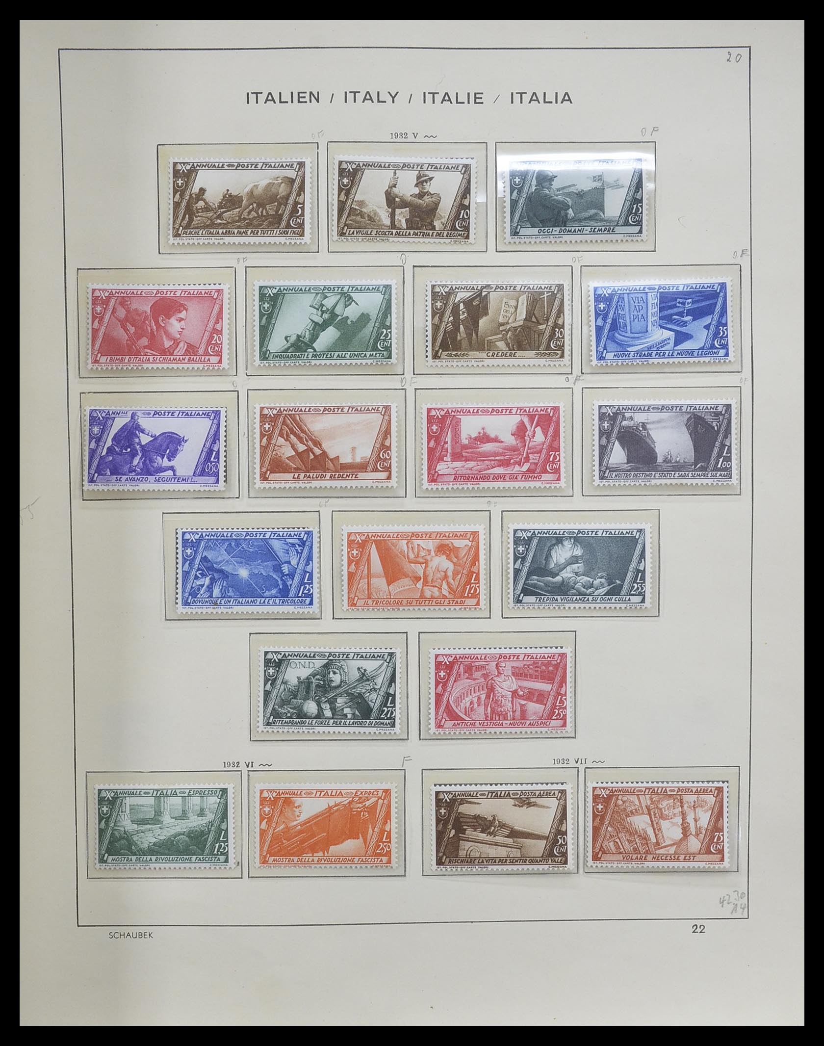 33340 025 - Postzegelverzameling 33340 Italië 1861-1996.