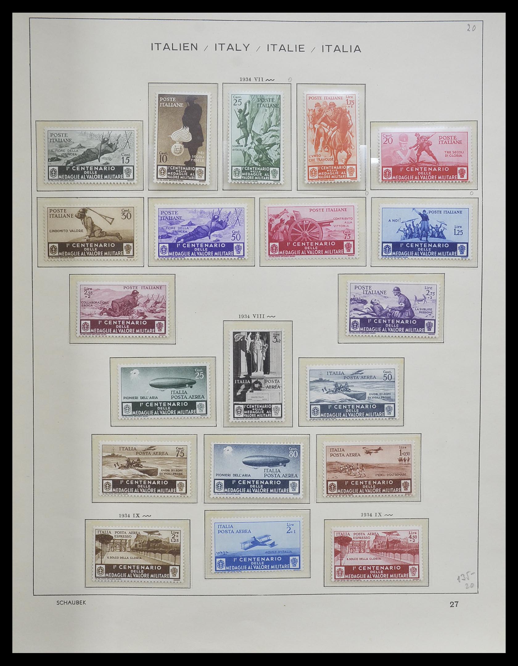 33340 030 - Postzegelverzameling 33340 Italië 1861-1996.