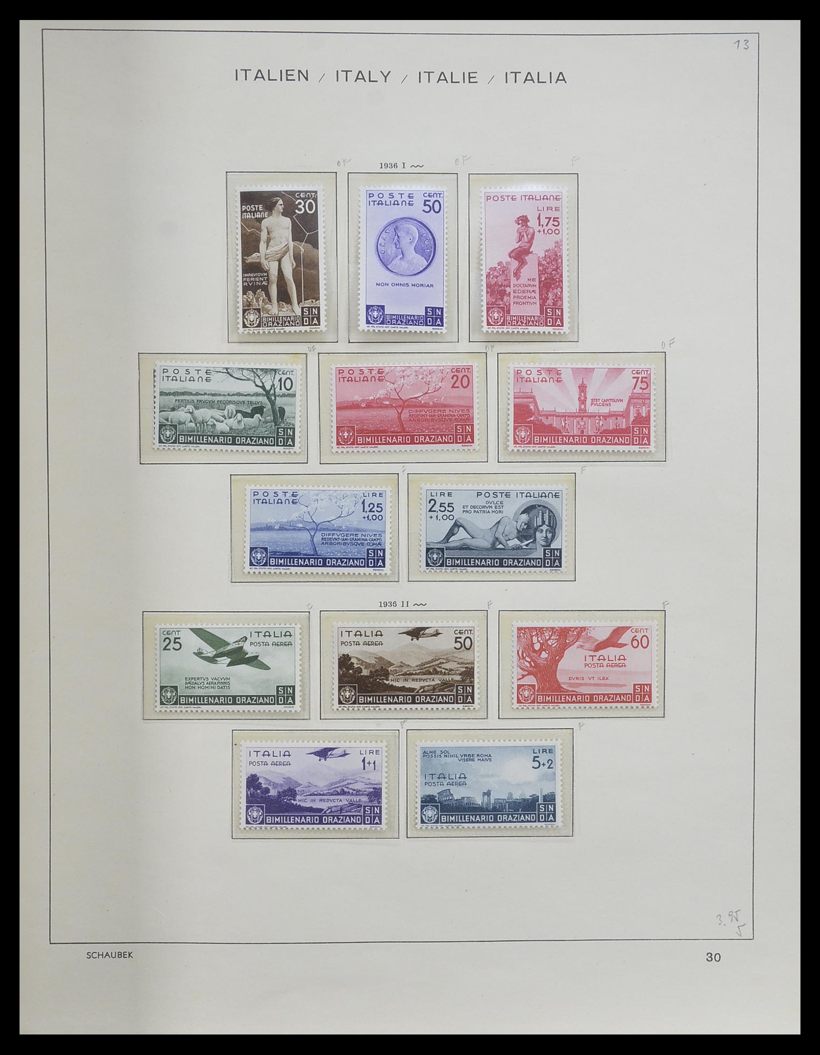 33340 033 - Postzegelverzameling 33340 Italië 1861-1996.