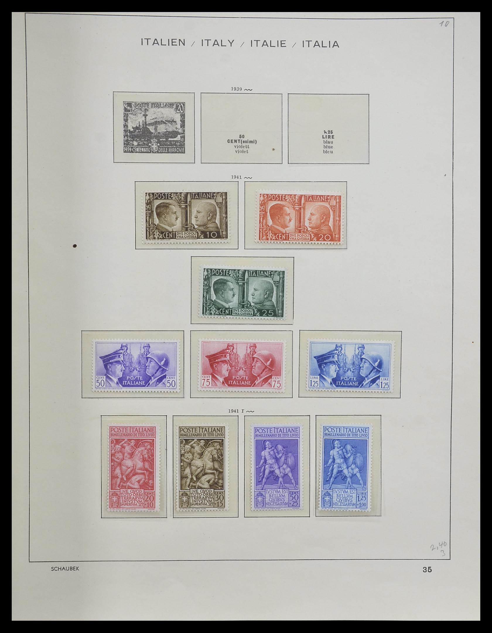 33340 038 - Postzegelverzameling 33340 Italië 1861-1996.