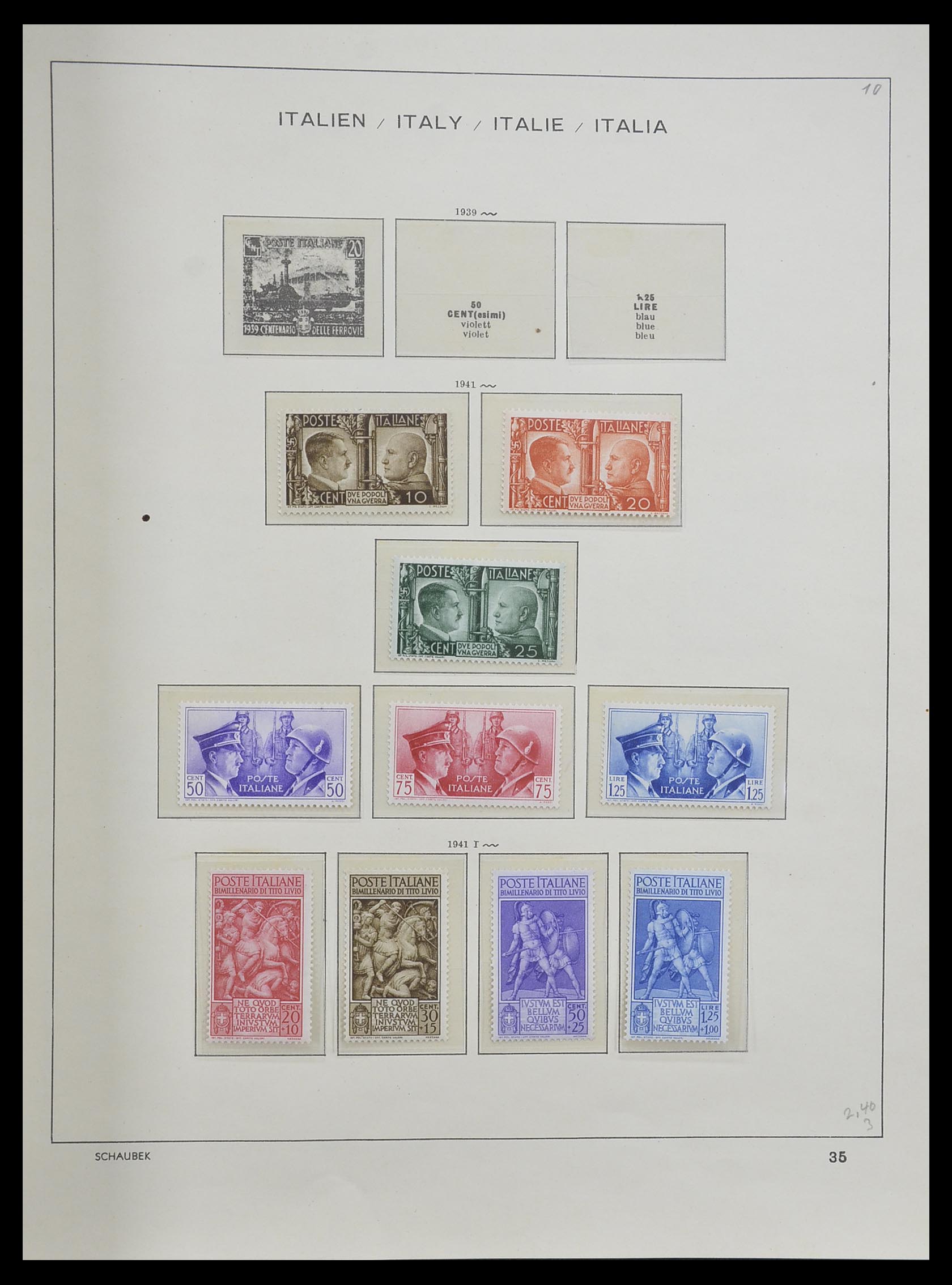 33340 039 - Postzegelverzameling 33340 Italië 1861-1996.