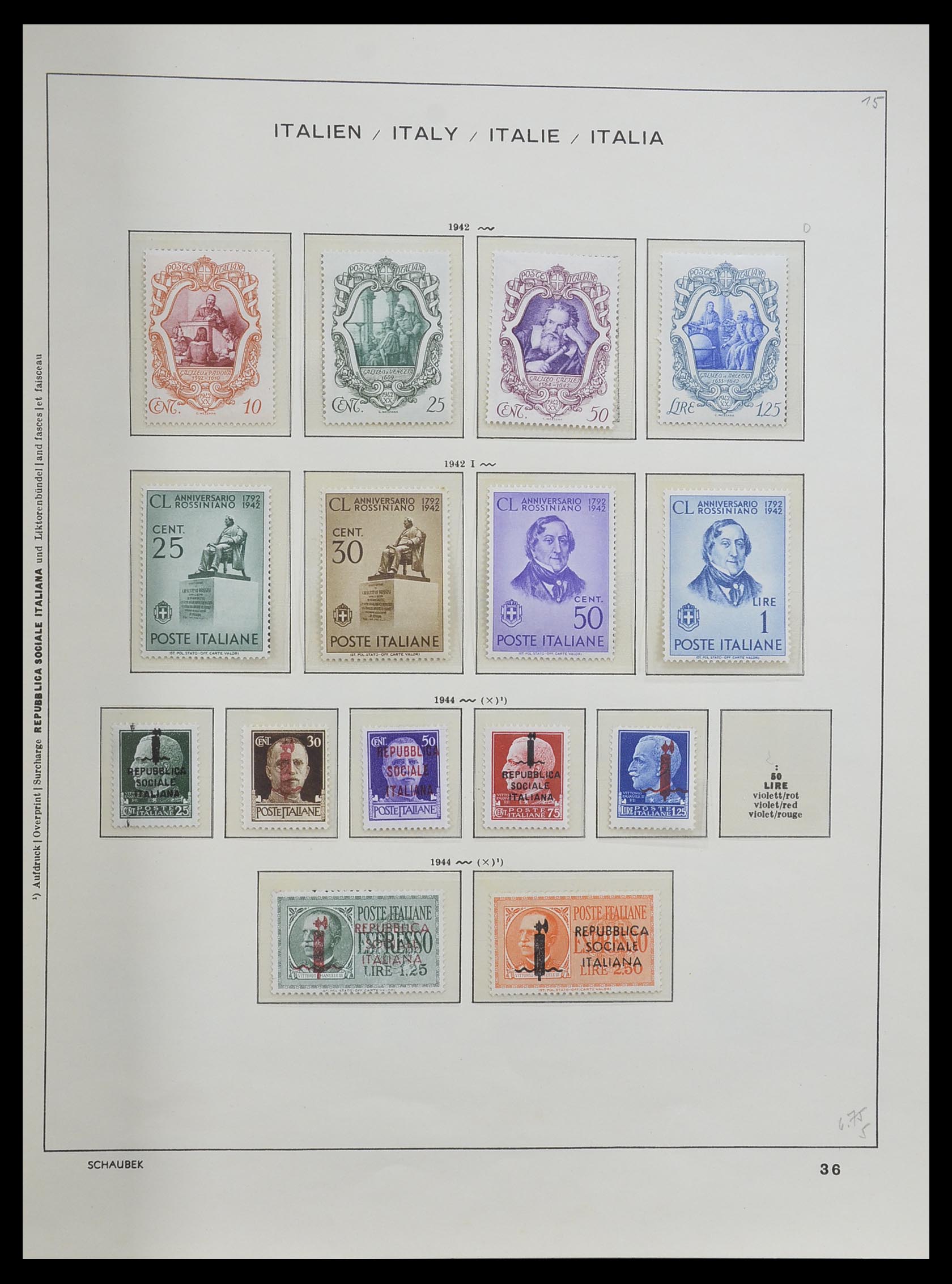 33340 040 - Postzegelverzameling 33340 Italië 1861-1996.