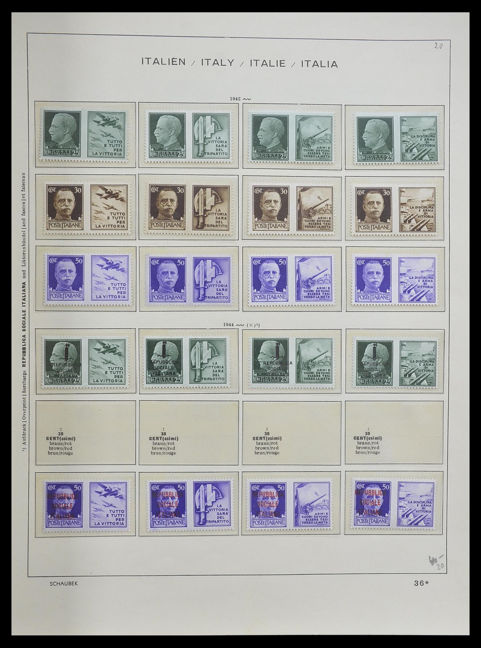 33340 041 - Postzegelverzameling 33340 Italië 1861-1996.