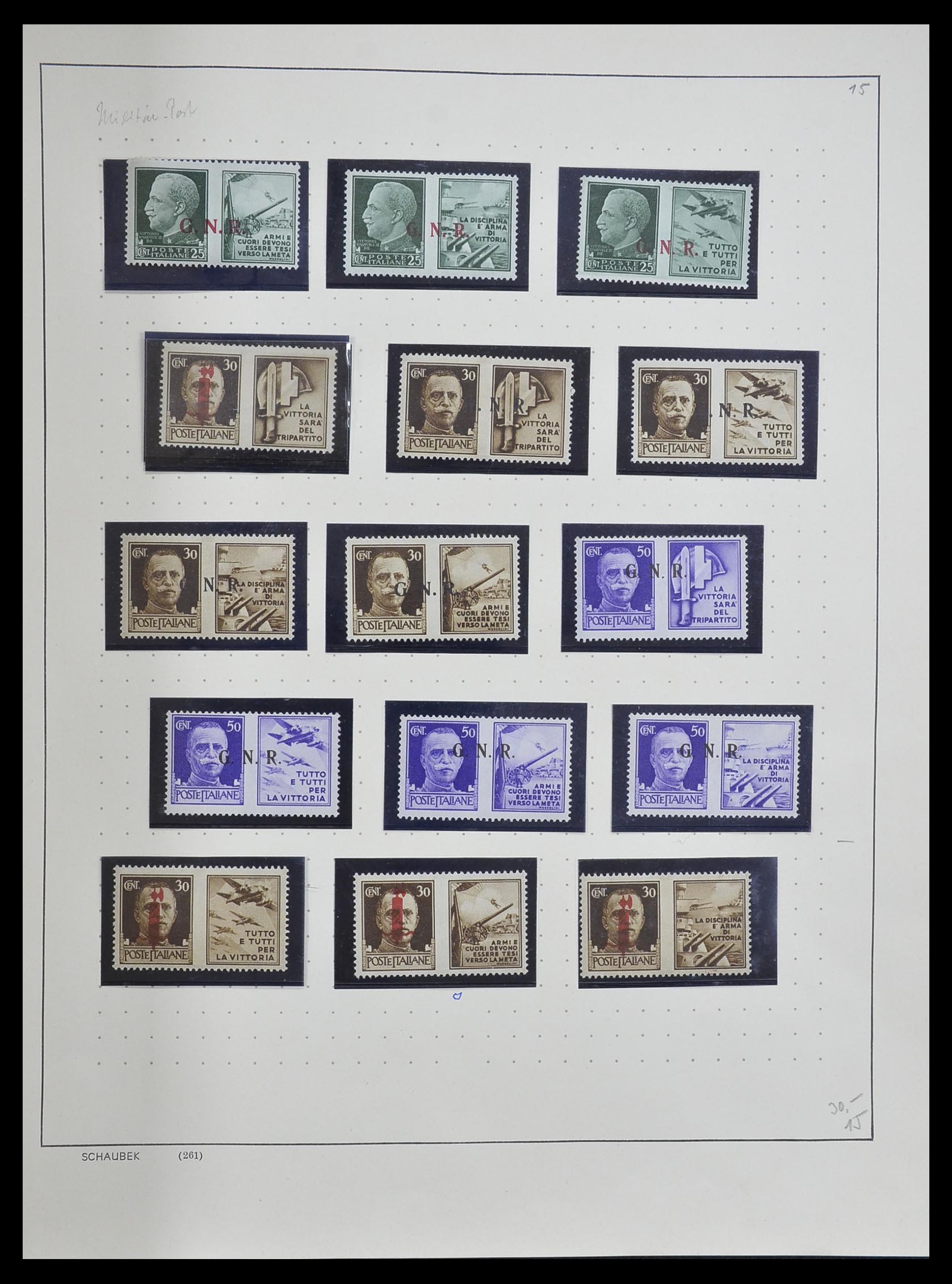 33340 042 - Postzegelverzameling 33340 Italië 1861-1996.