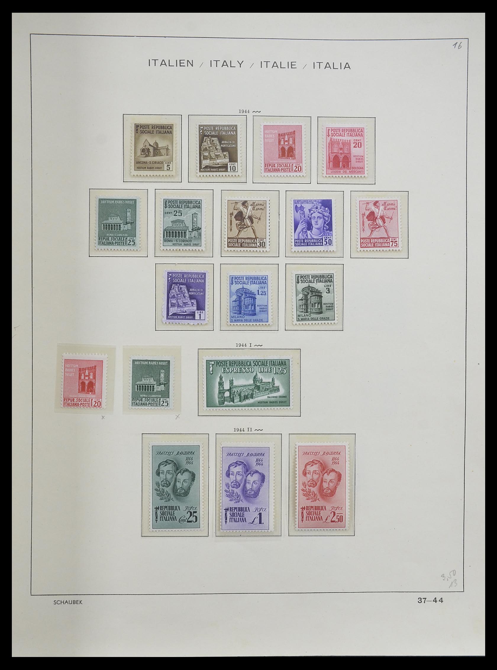 33340 043 - Postzegelverzameling 33340 Italië 1861-1996.