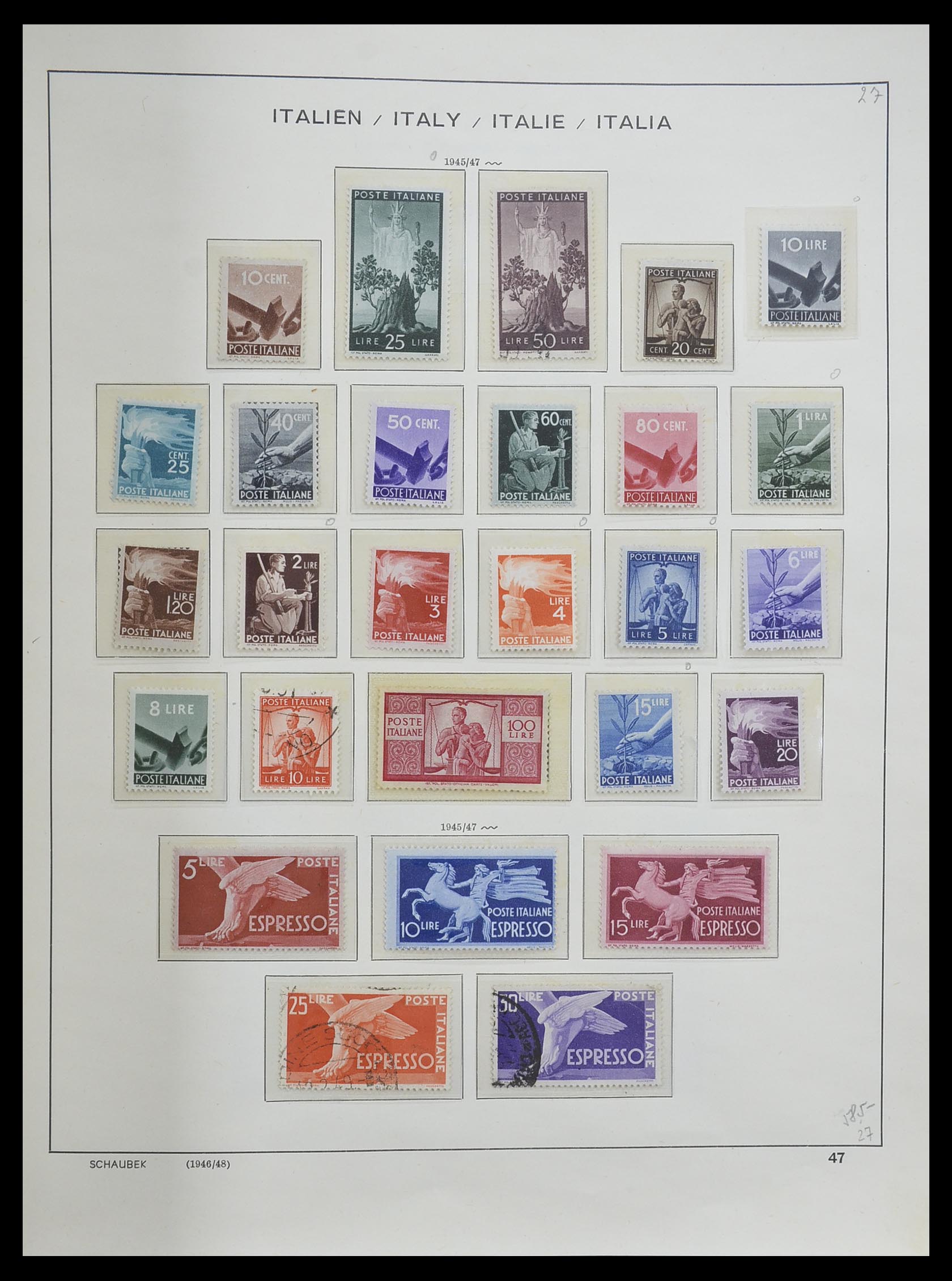 33340 047 - Postzegelverzameling 33340 Italië 1861-1996.