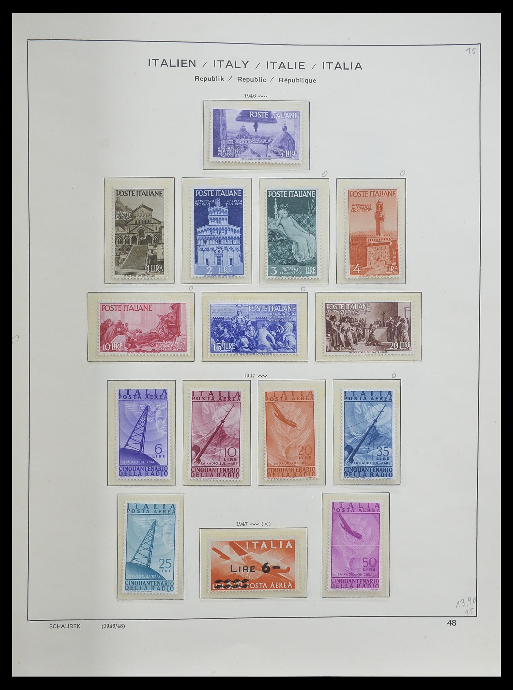 33340 048 - Postzegelverzameling 33340 Italië 1861-1996.