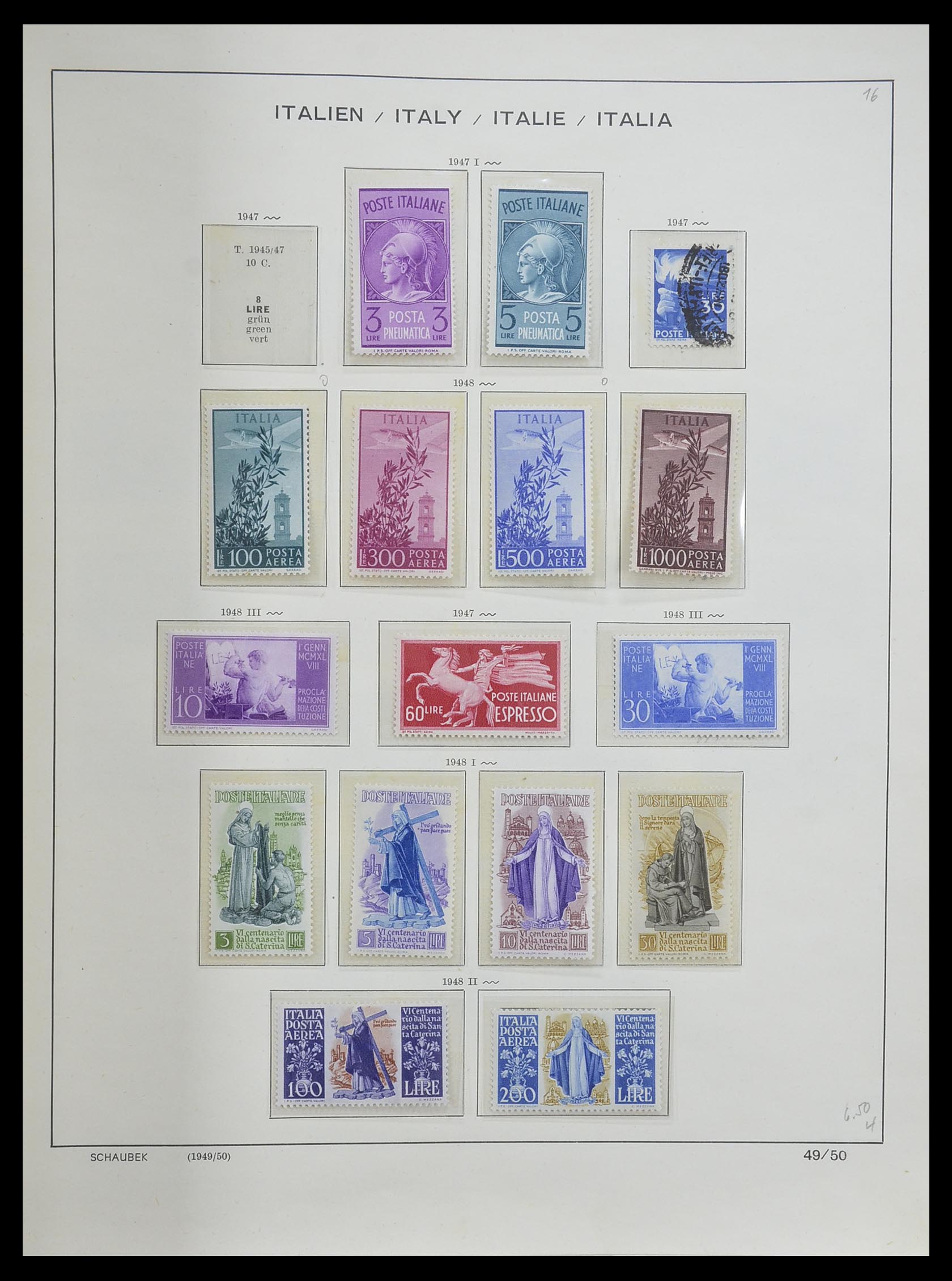 33340 049 - Postzegelverzameling 33340 Italië 1861-1996.