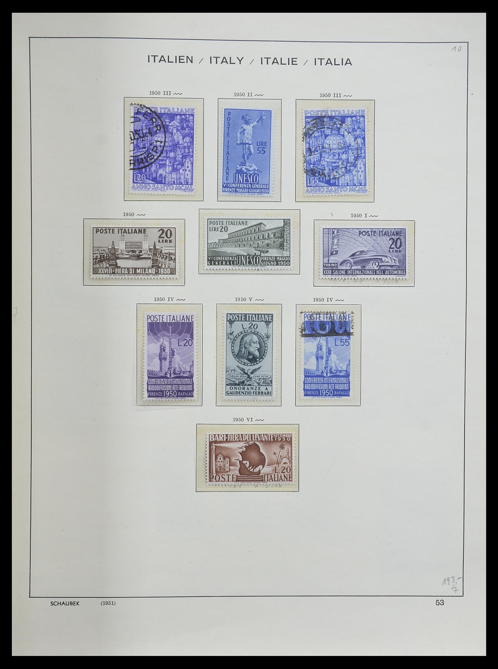 33340 052 - Postzegelverzameling 33340 Italië 1861-1996.