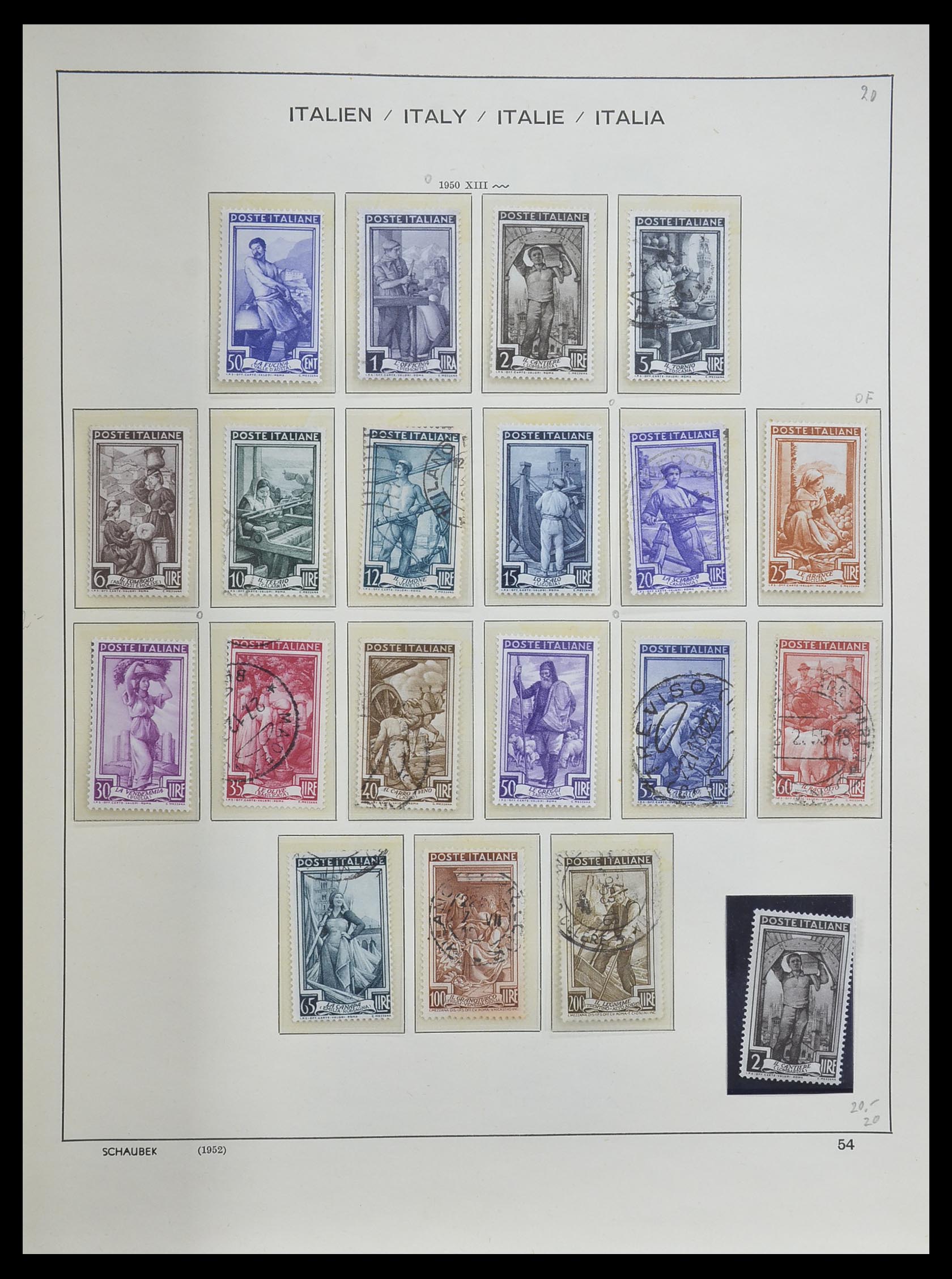 33340 053 - Postzegelverzameling 33340 Italië 1861-1996.
