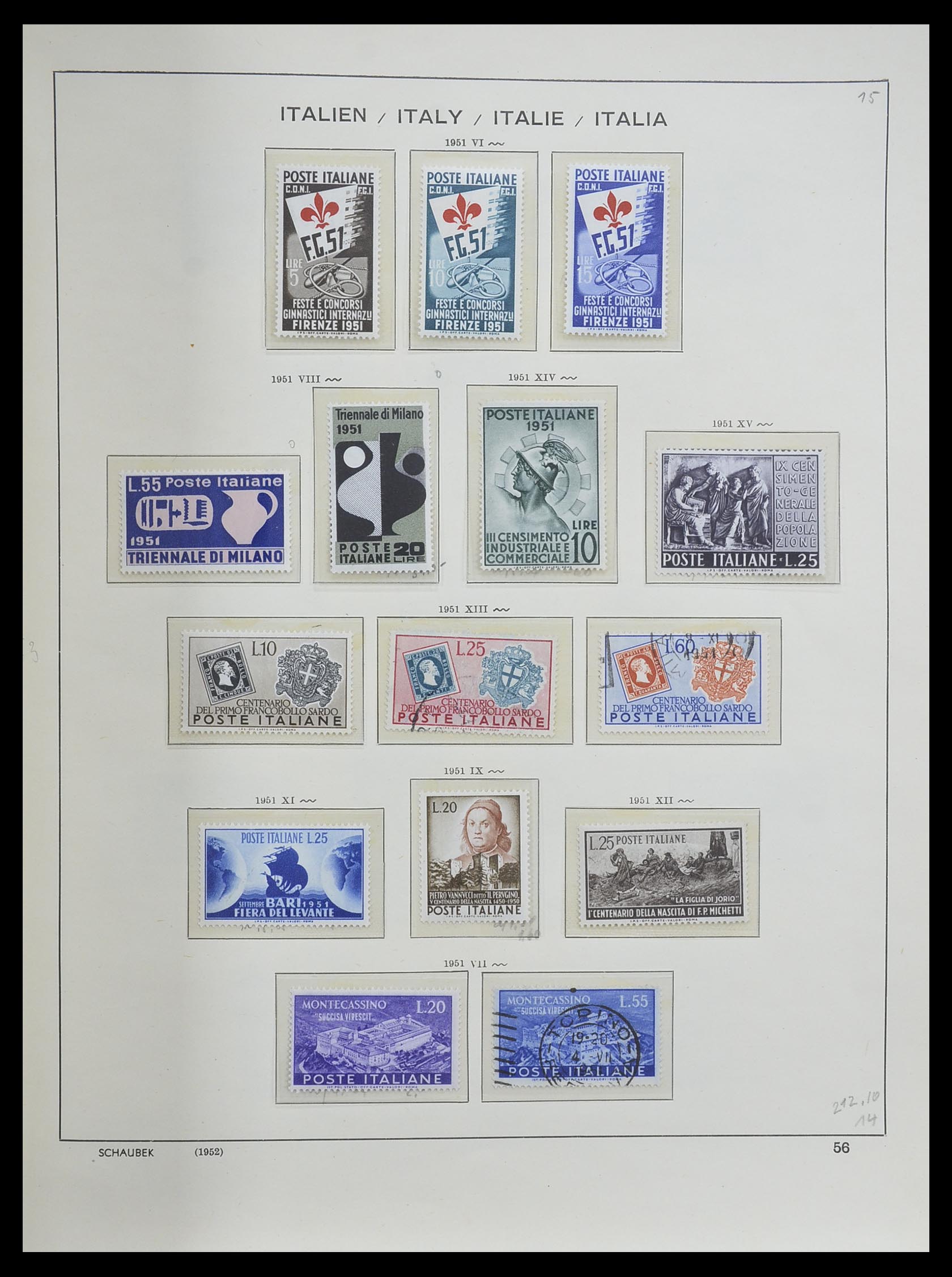 33340 055 - Postzegelverzameling 33340 Italië 1861-1996.