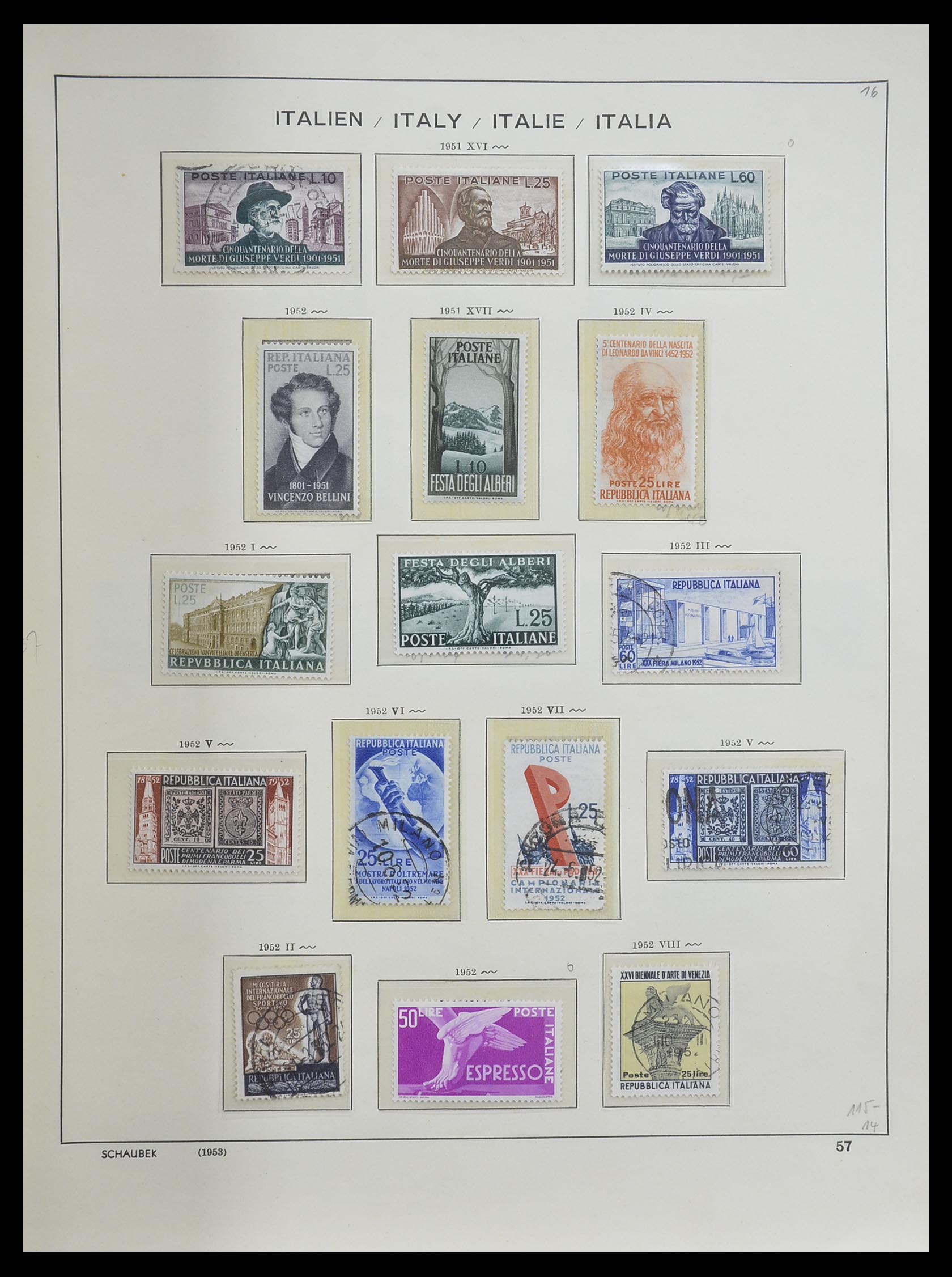 33340 056 - Postzegelverzameling 33340 Italië 1861-1996.