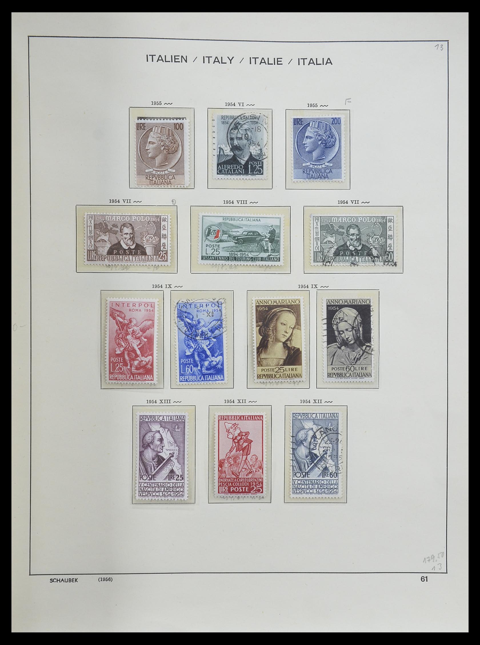 33340 060 - Postzegelverzameling 33340 Italië 1861-1996.