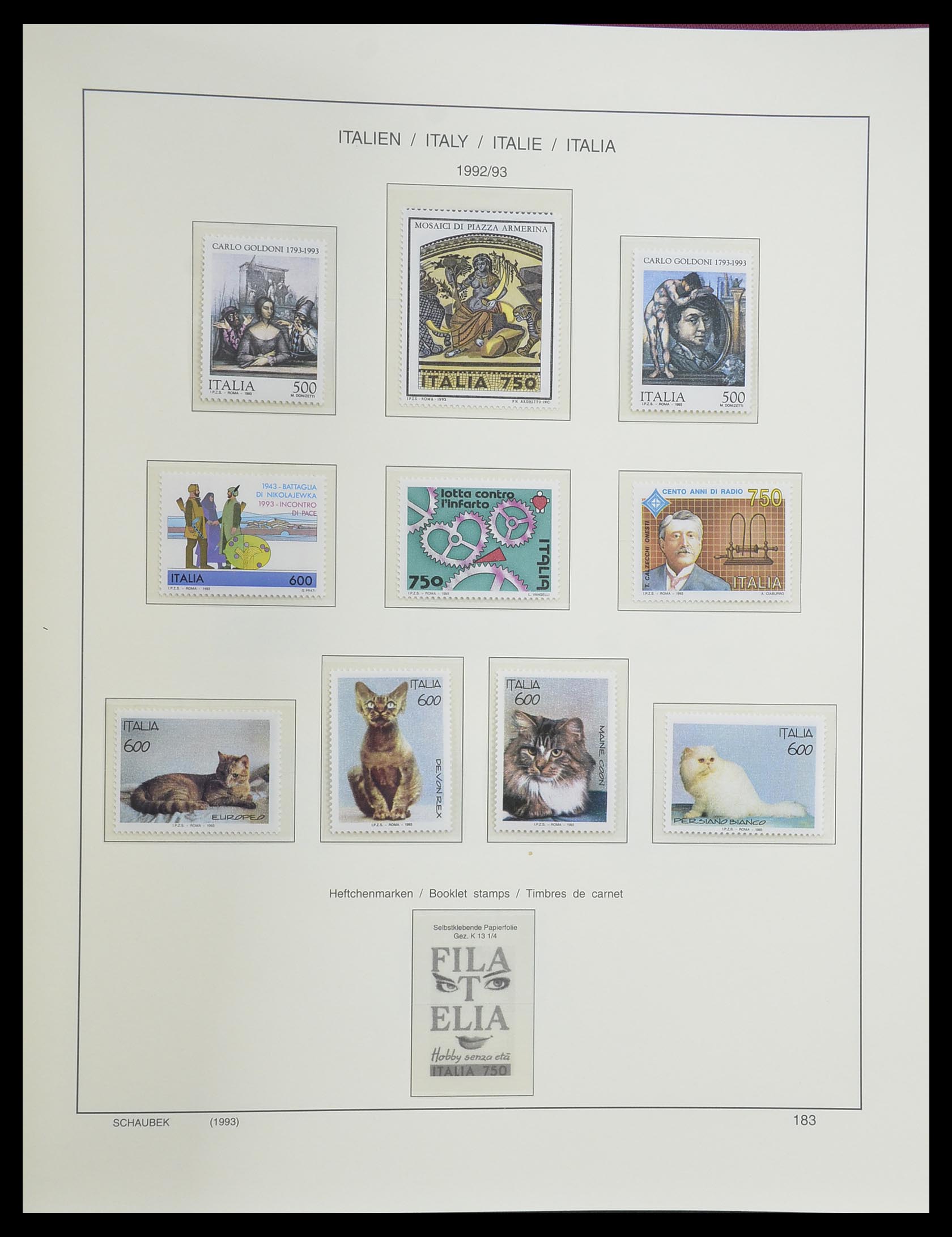 33340 198 - Postzegelverzameling 33340 Italië 1861-1996.