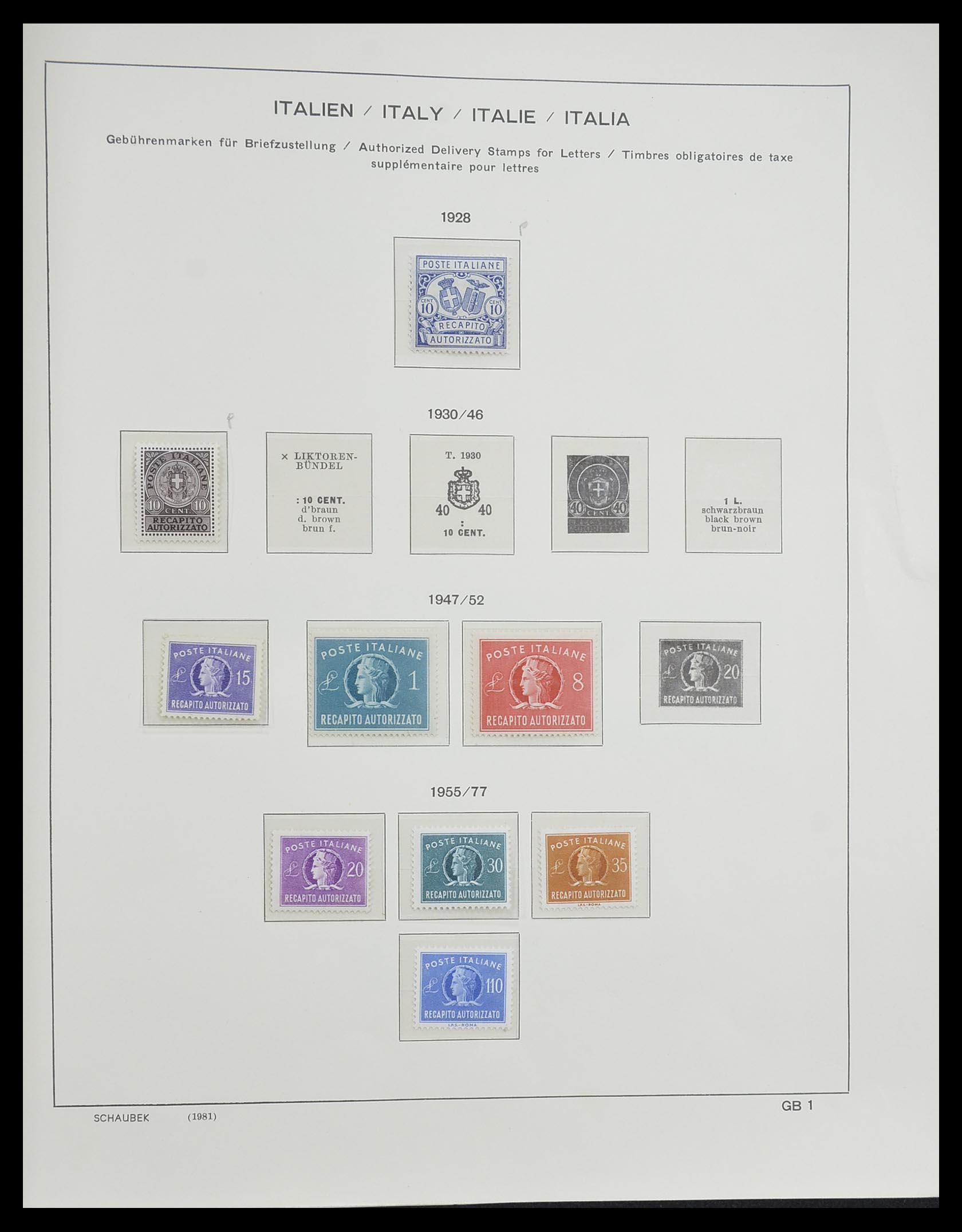 33340 224 - Postzegelverzameling 33340 Italië 1861-1996.