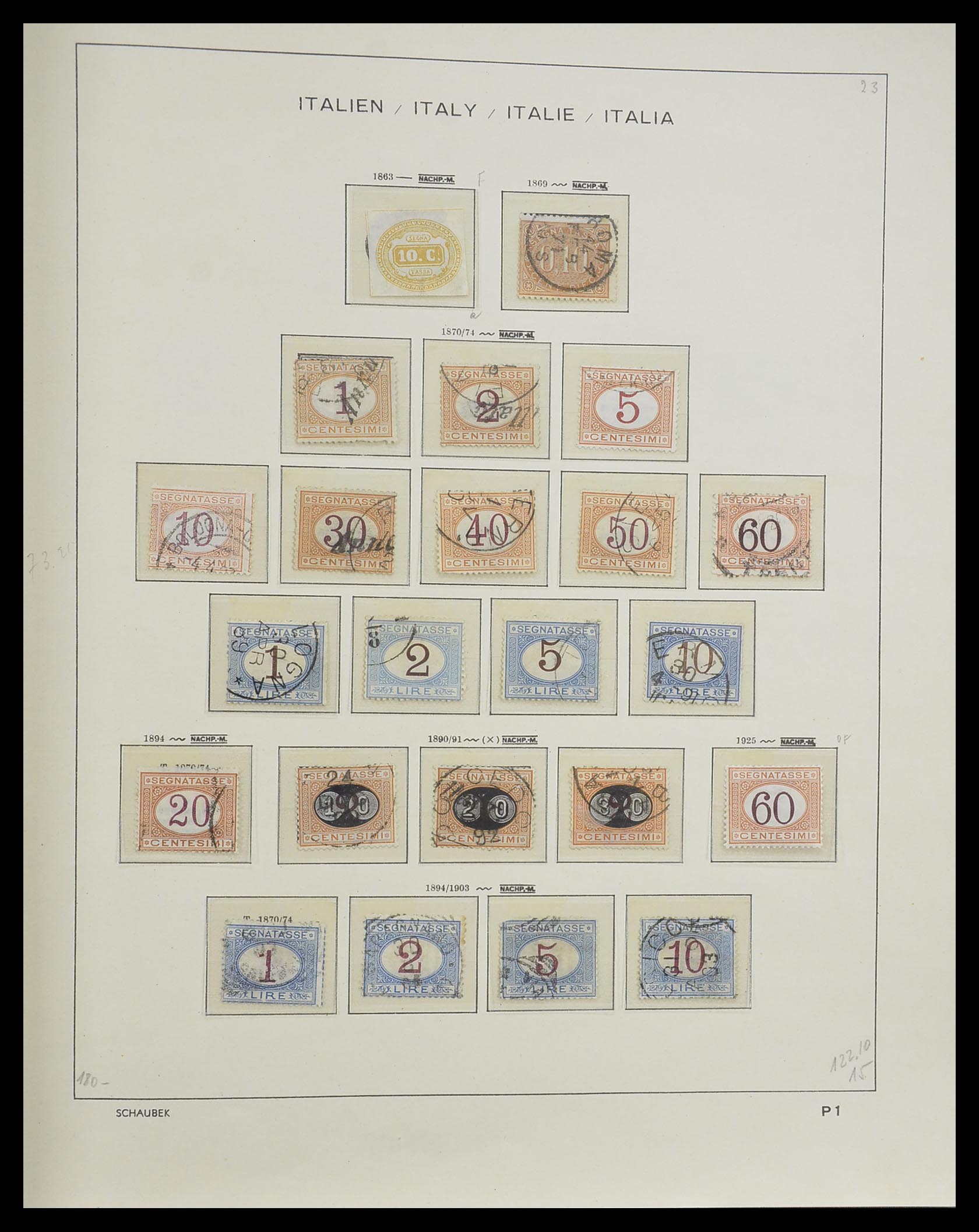 33340 227 - Postzegelverzameling 33340 Italië 1861-1996.