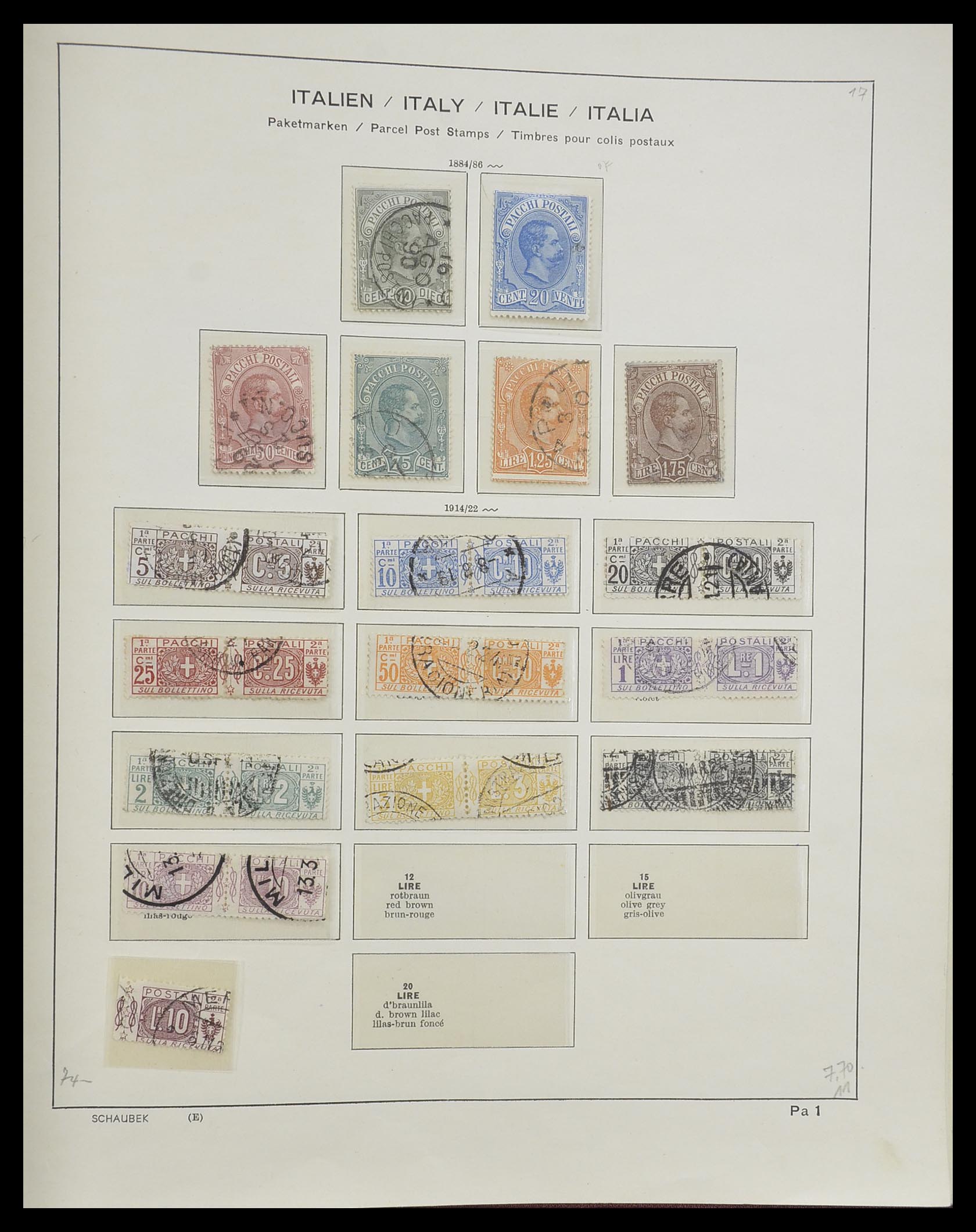 33340 231 - Postzegelverzameling 33340 Italië 1861-1996.