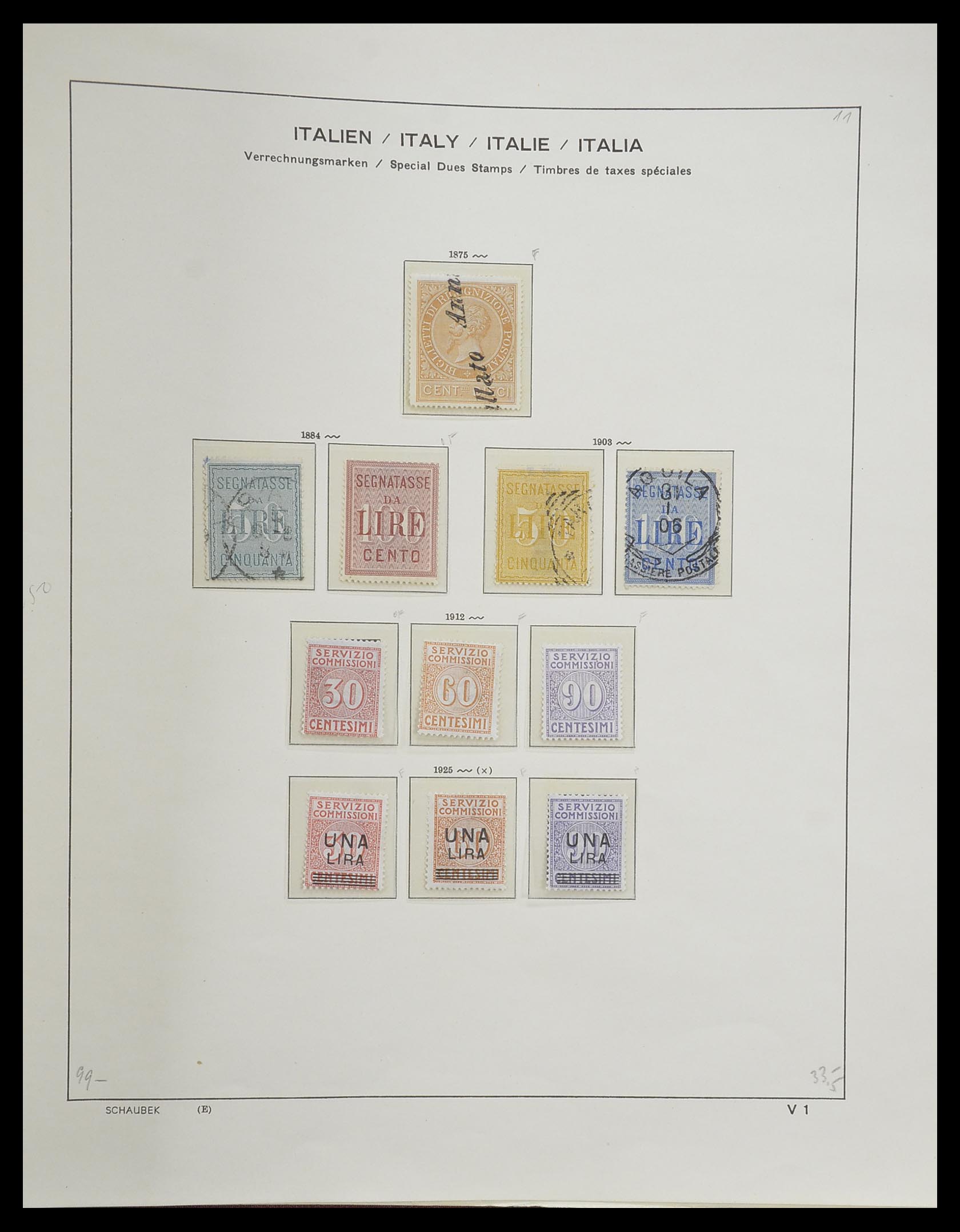 33340 238 - Postzegelverzameling 33340 Italië 1861-1996.