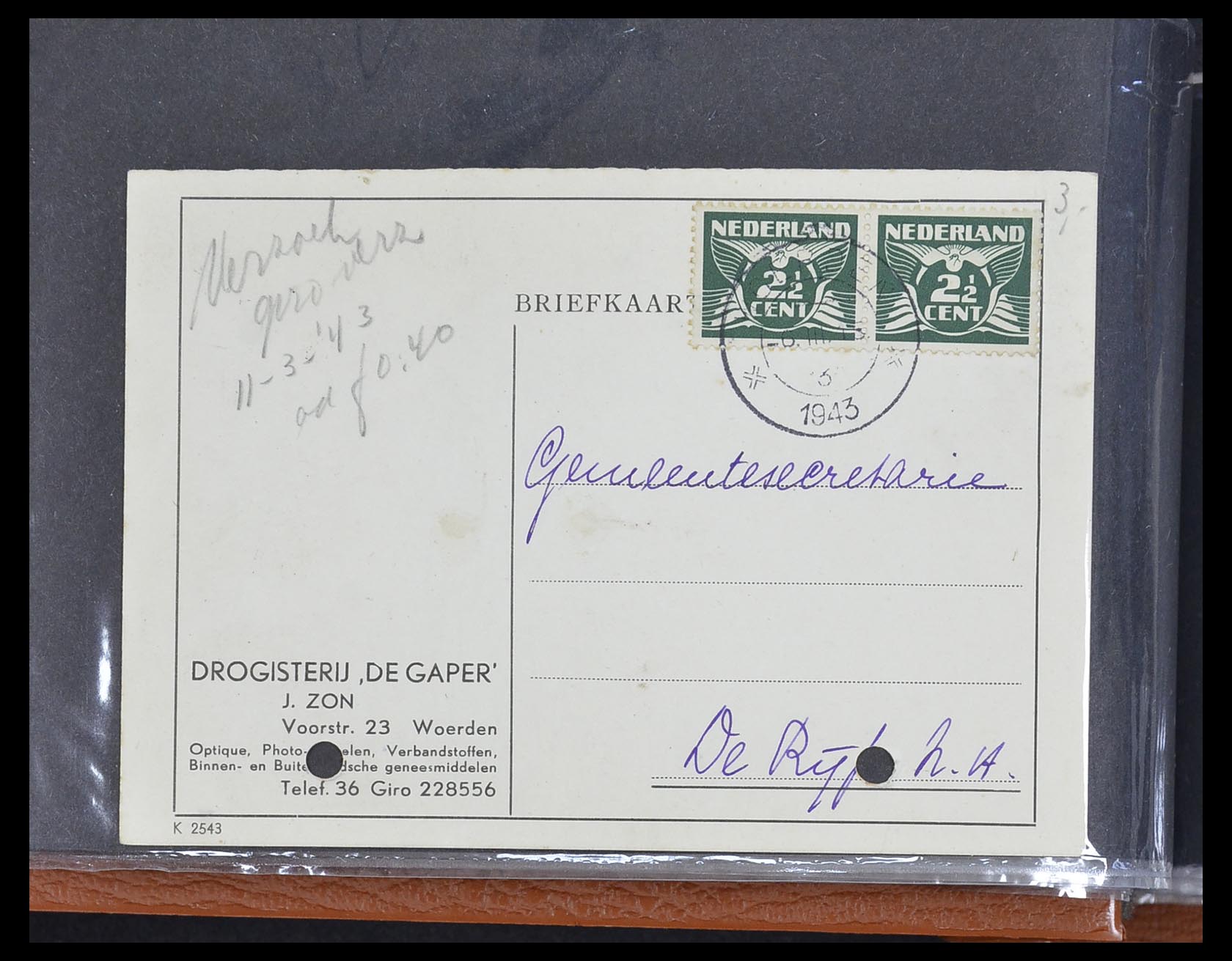 33344 028 - Stamp collection 33344 Netherlands covers and cards 1850-1950.