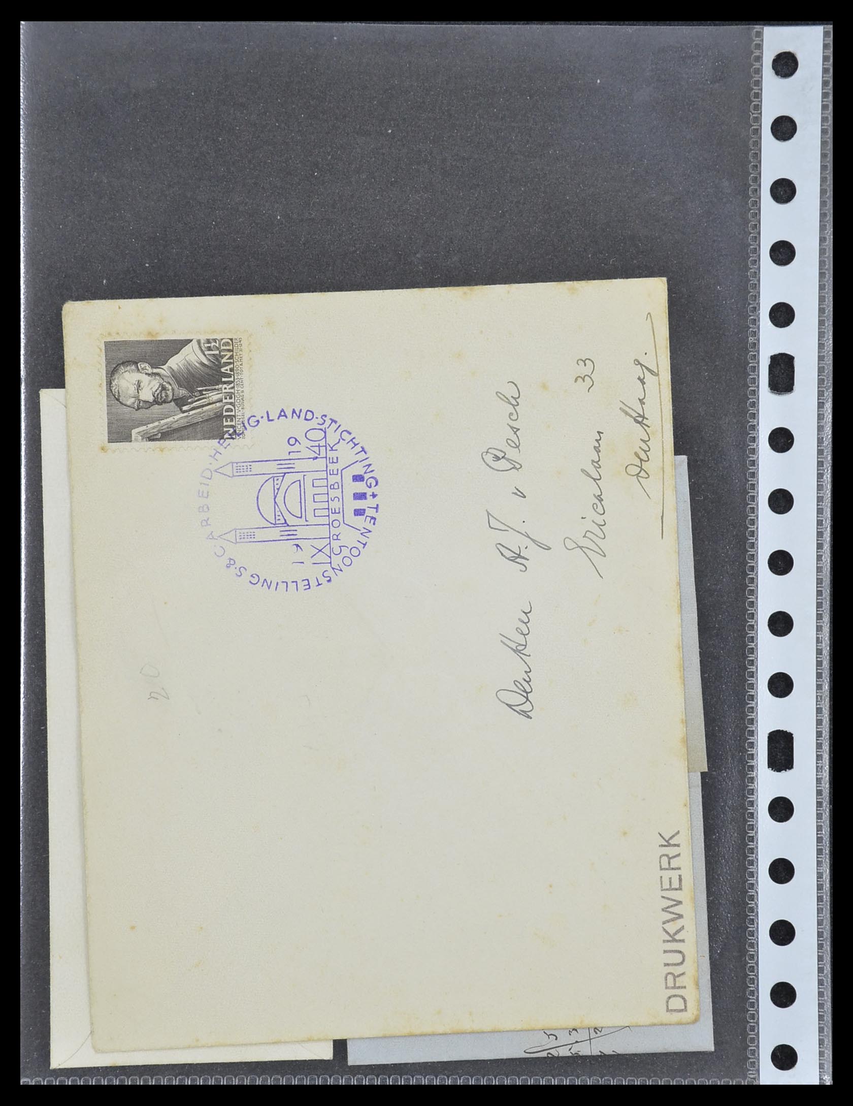 33344 095 - Stamp collection 33344 Netherlands covers and cards 1850-1950.