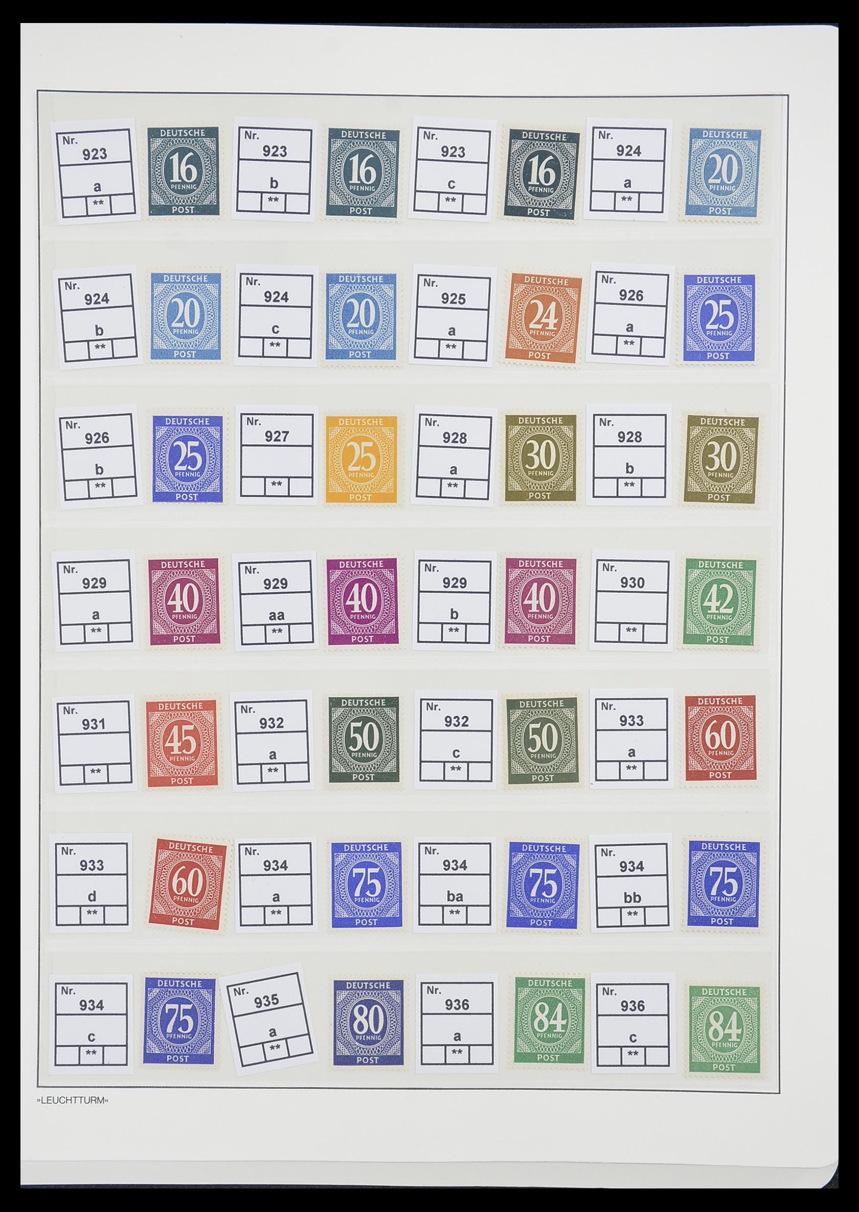 33349 004 - Postzegelverzameling 33349 Geallieerde Zone 1945-1949.