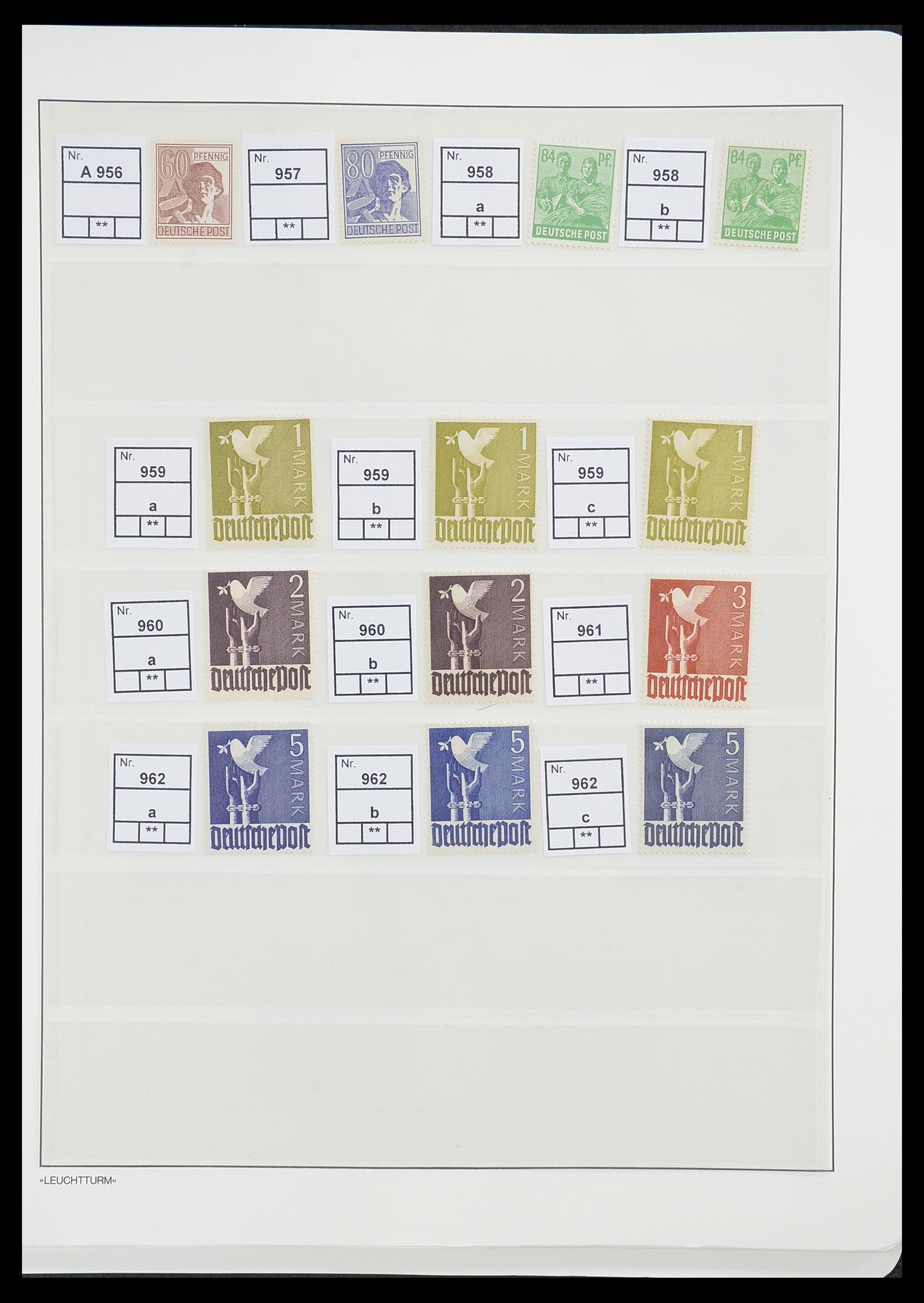 33349 010 - Postzegelverzameling 33349 Geallieerde Zone 1945-1949.