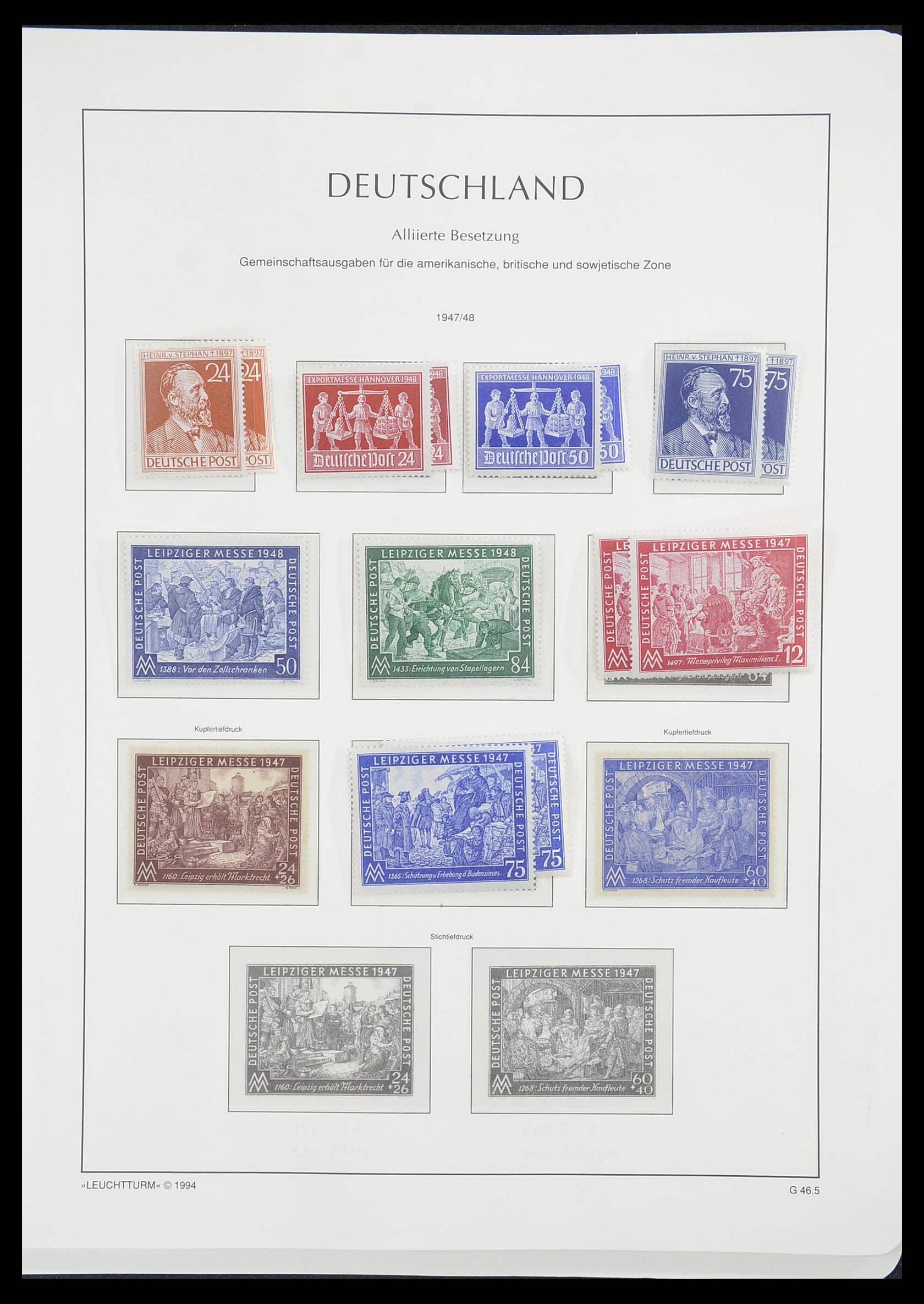 33349 011 - Postzegelverzameling 33349 Geallieerde Zone 1945-1949.