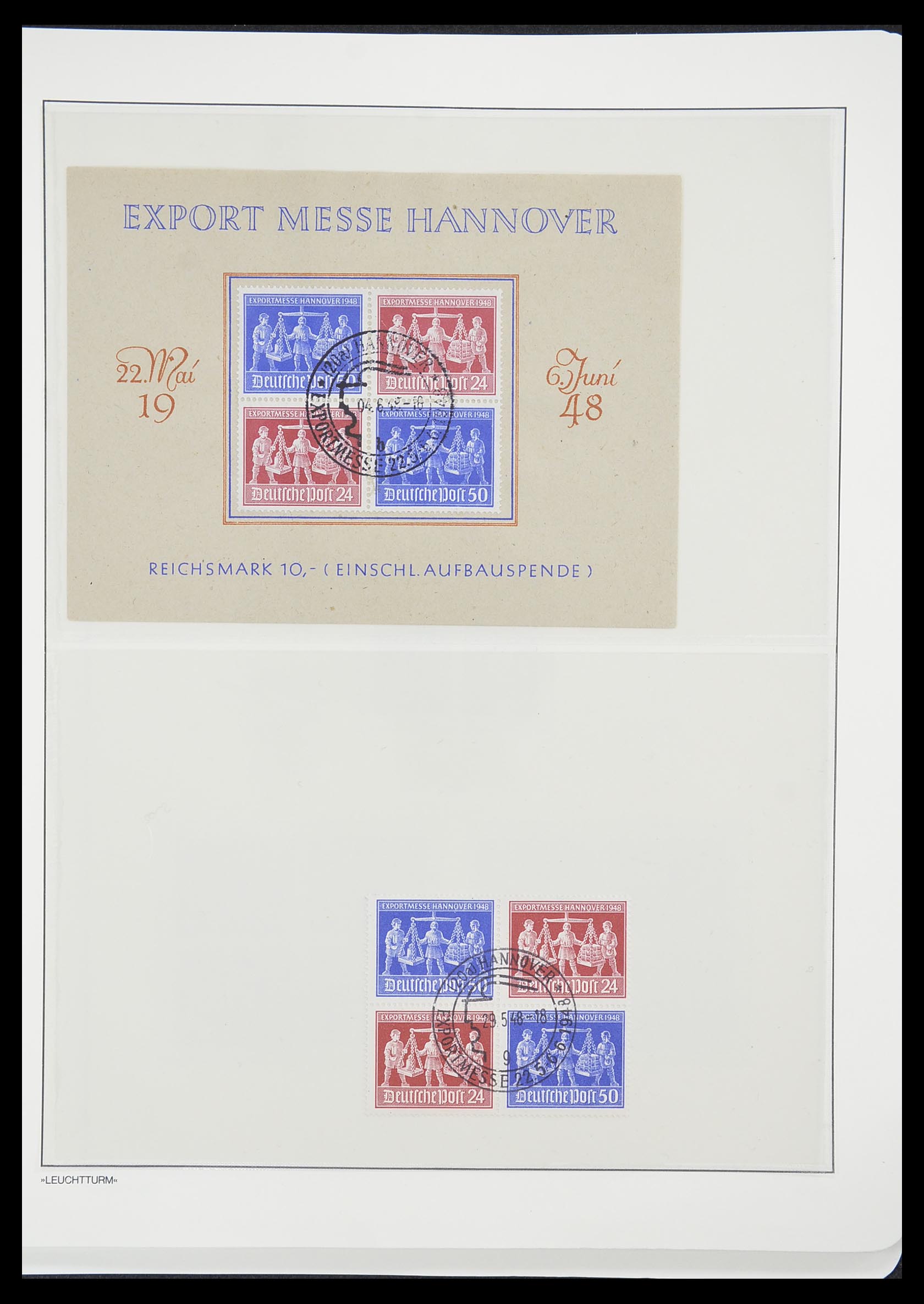 33349 012 - Postzegelverzameling 33349 Geallieerde Zone 1945-1949.