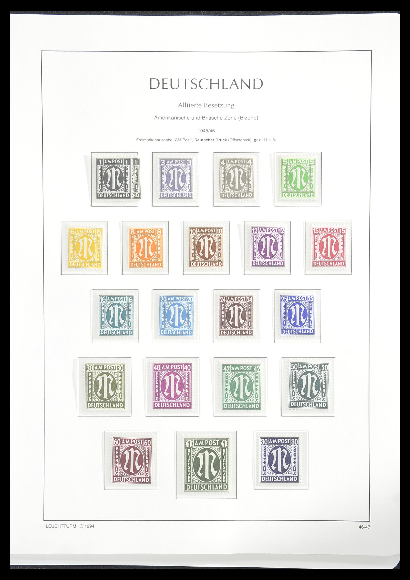 33349 016 - Postzegelverzameling 33349 Geallieerde Zone 1945-1949.