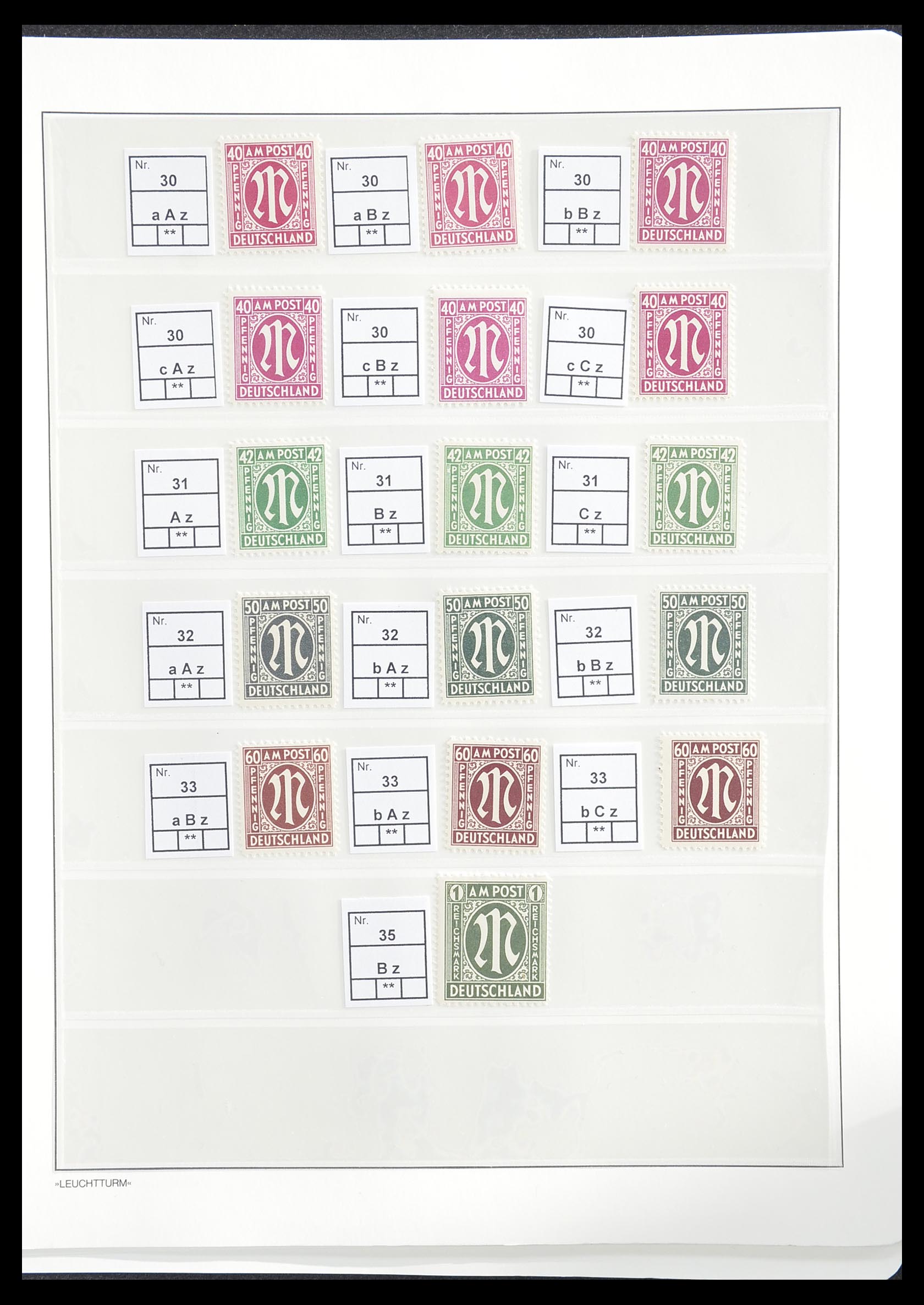 33349 020 - Postzegelverzameling 33349 Geallieerde Zone 1945-1949.