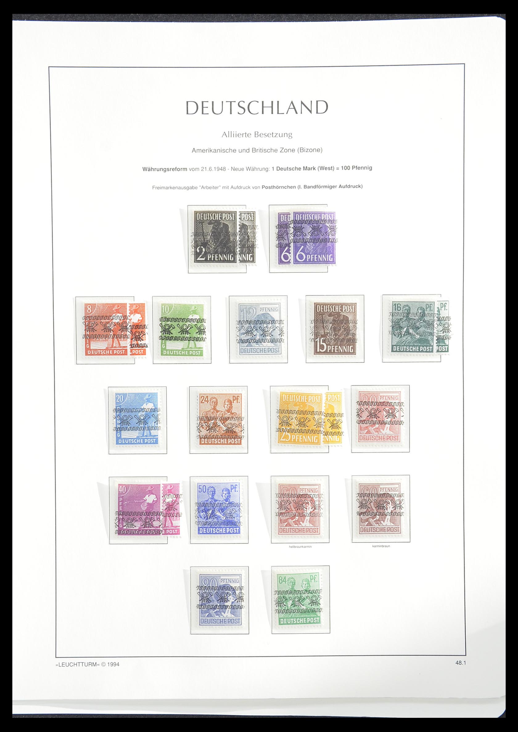 33349 021 - Postzegelverzameling 33349 Geallieerde Zone 1945-1949.
