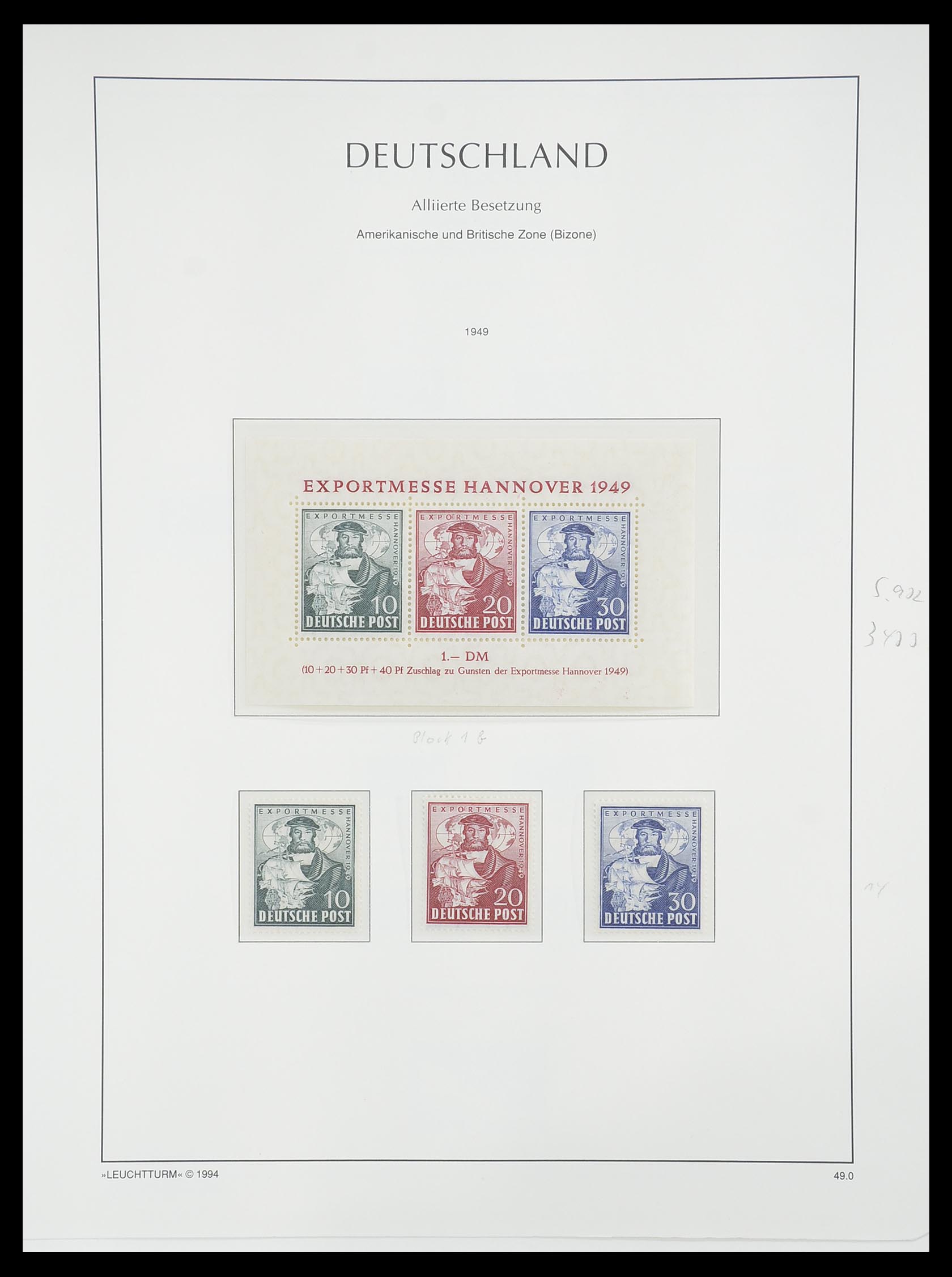 33349 026 - Postzegelverzameling 33349 Geallieerde Zone 1945-1949.