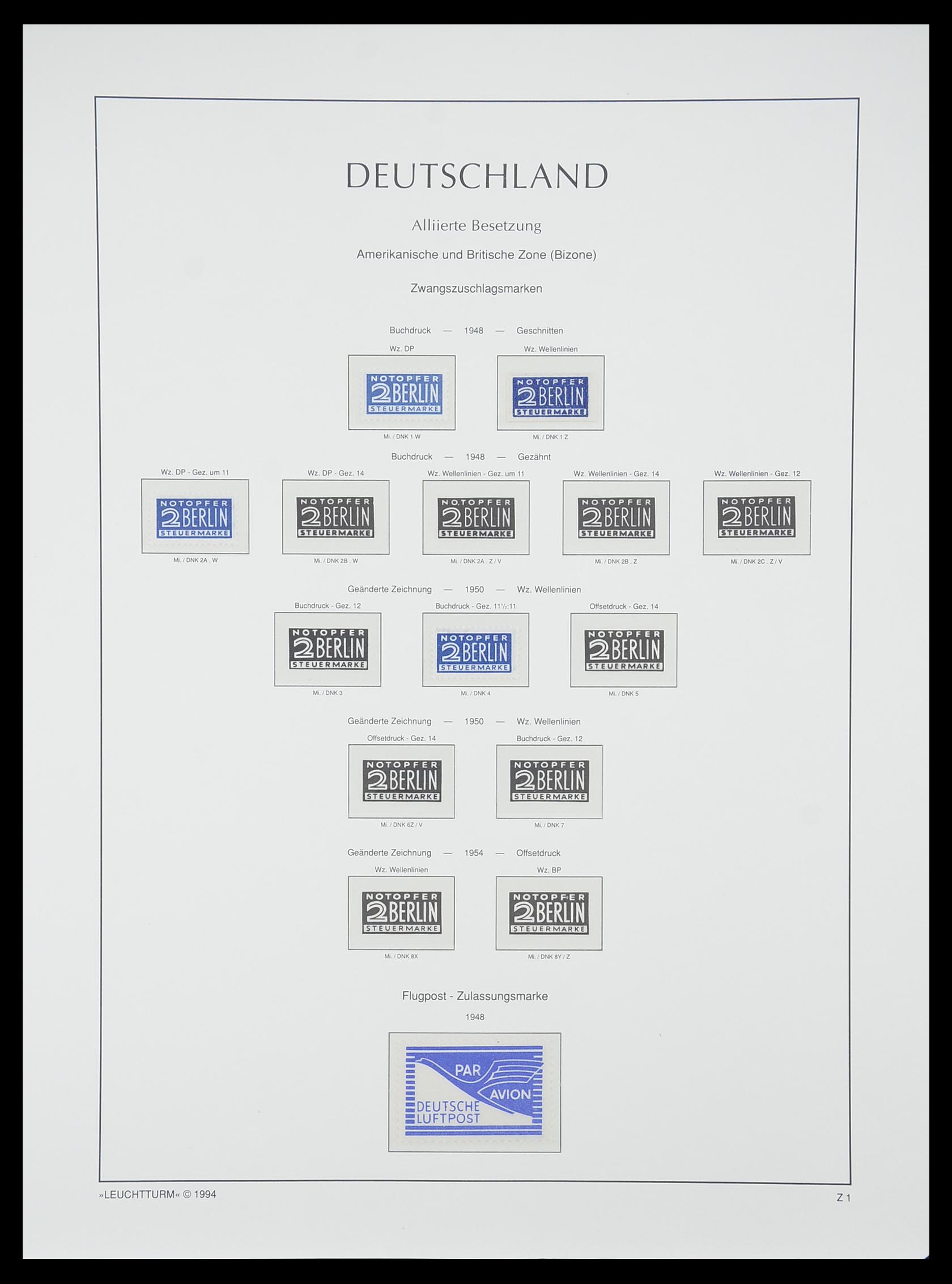 33349 027 - Postzegelverzameling 33349 Geallieerde Zone 1945-1949.