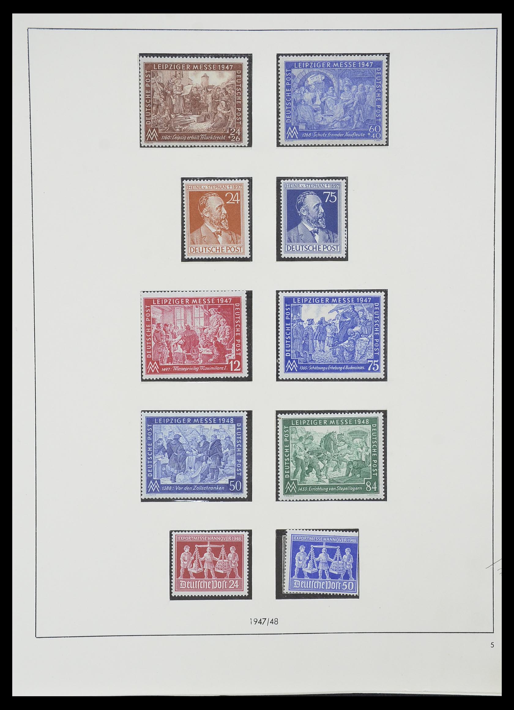 33351 009 - Postzegelverzameling 33351 Geallieerde Zone 1945-1949.