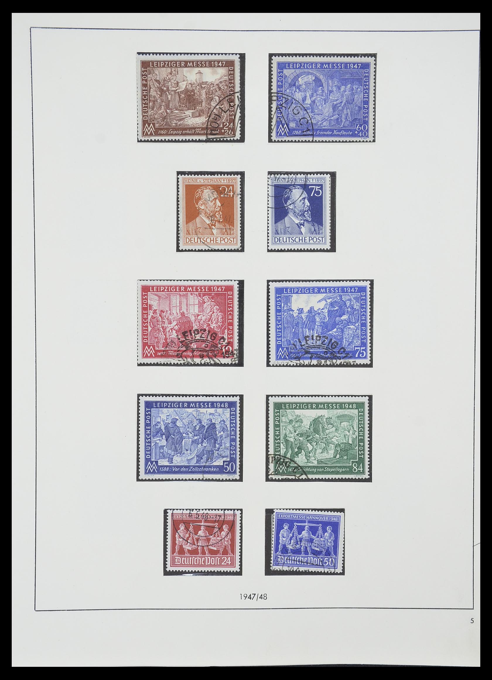 33351 010 - Postzegelverzameling 33351 Geallieerde Zone 1945-1949.