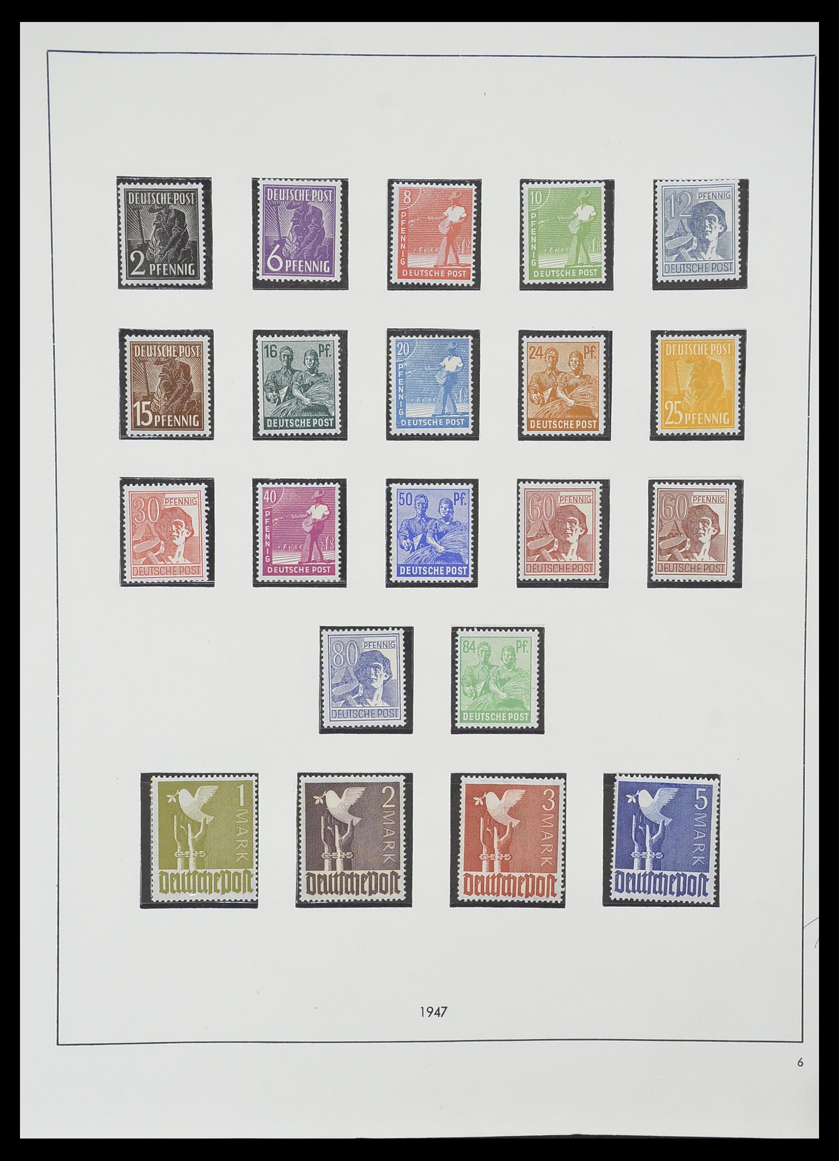 33351 011 - Postzegelverzameling 33351 Geallieerde Zone 1945-1949.